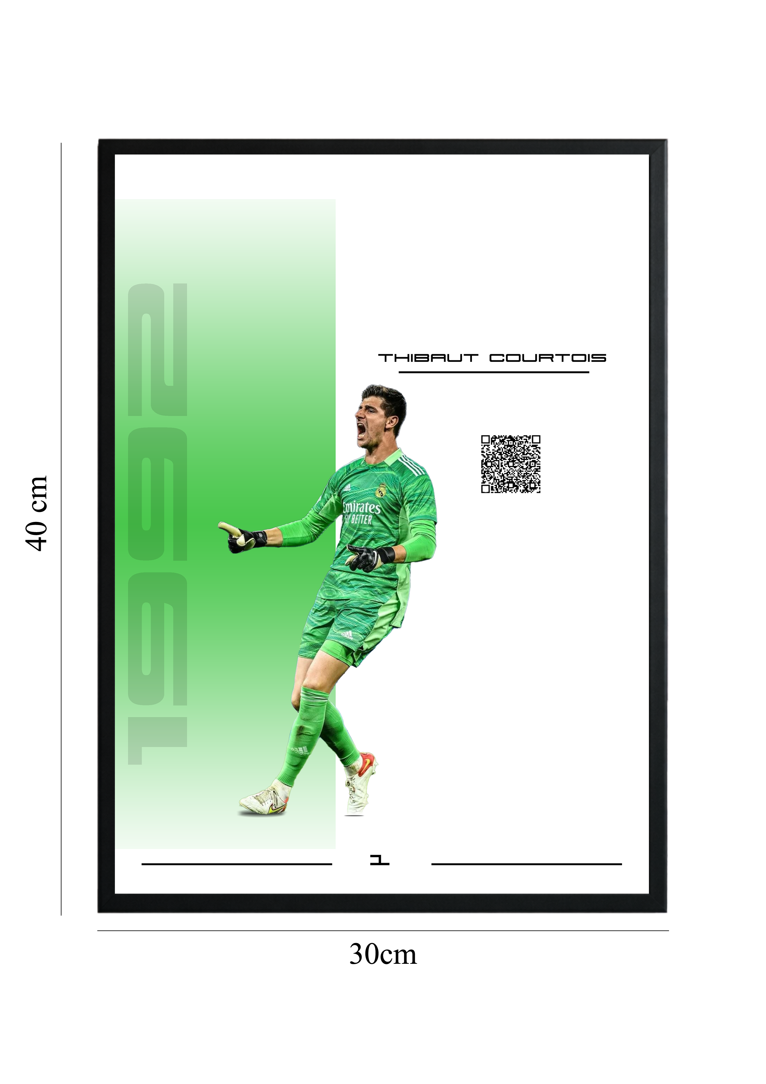 Thibaut Courtois - Tablou cu Cod QR