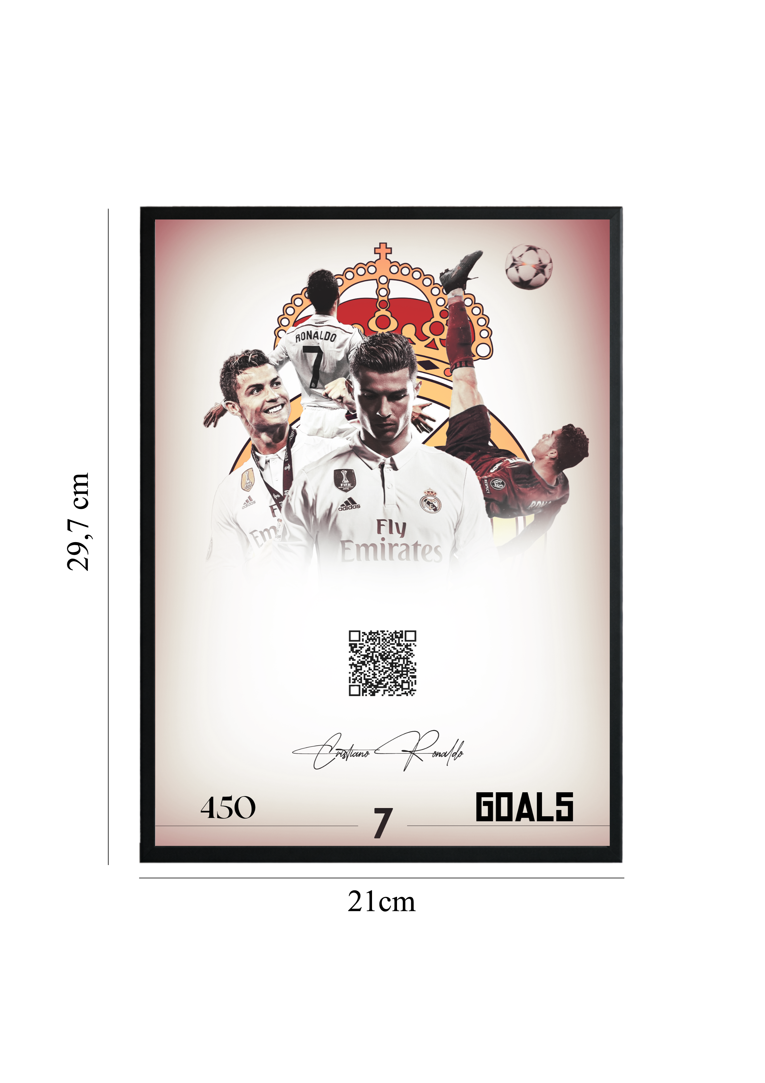 Cristiano Ronaldo - Tablou cu Cod QR