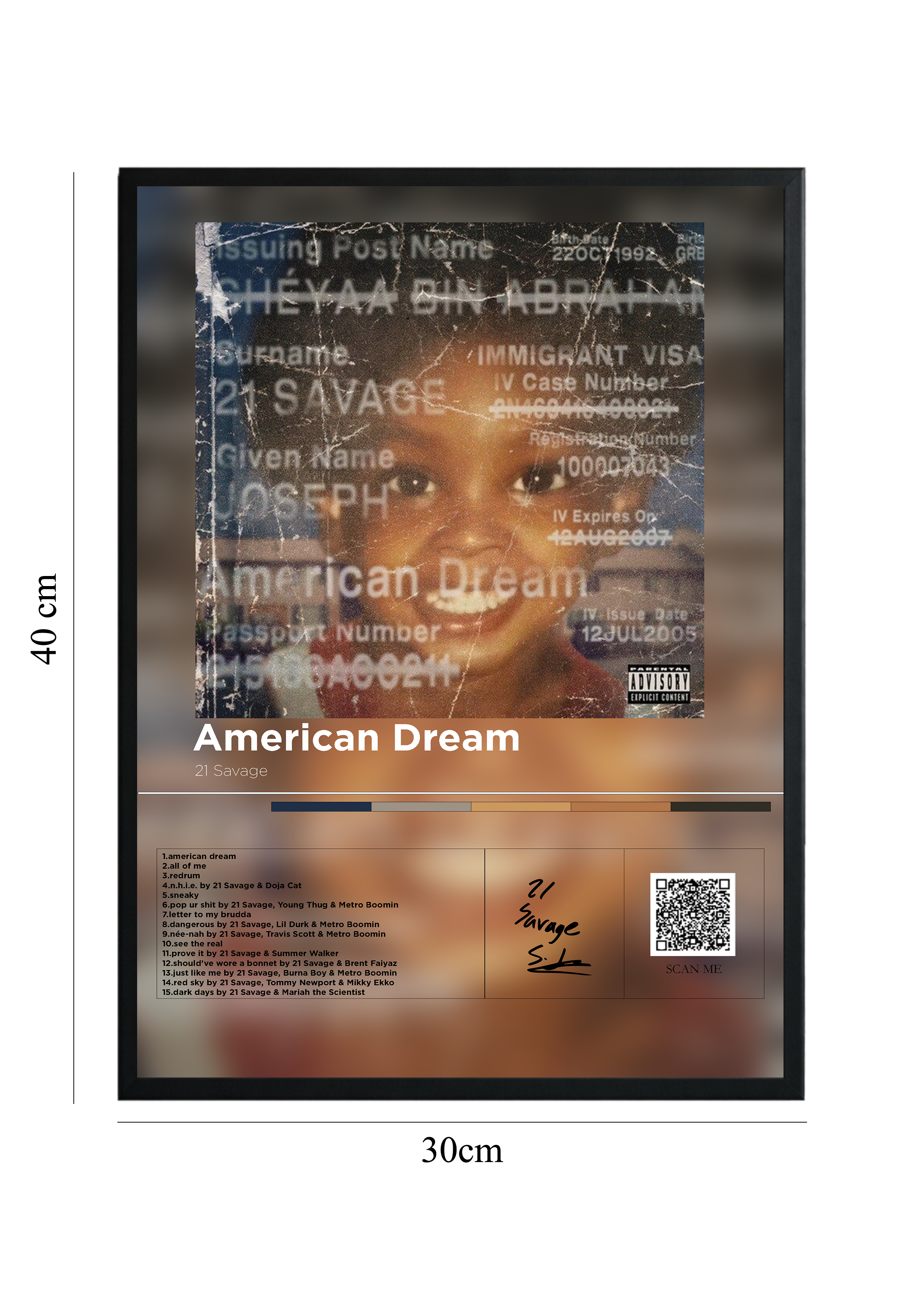 American Dream - Tablou cu Cod QR