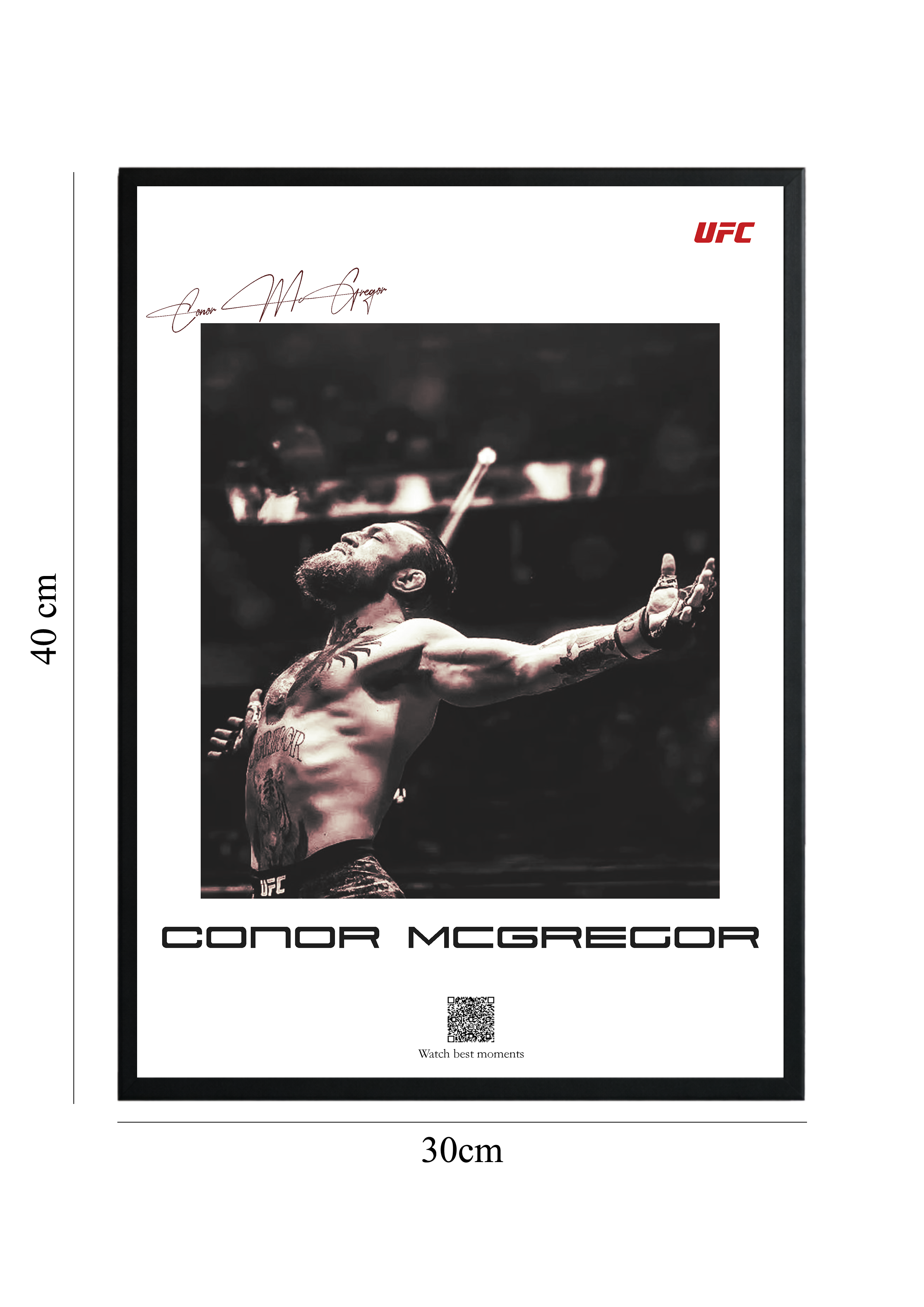 Conor McGregor - Tablou cu Cod QR
