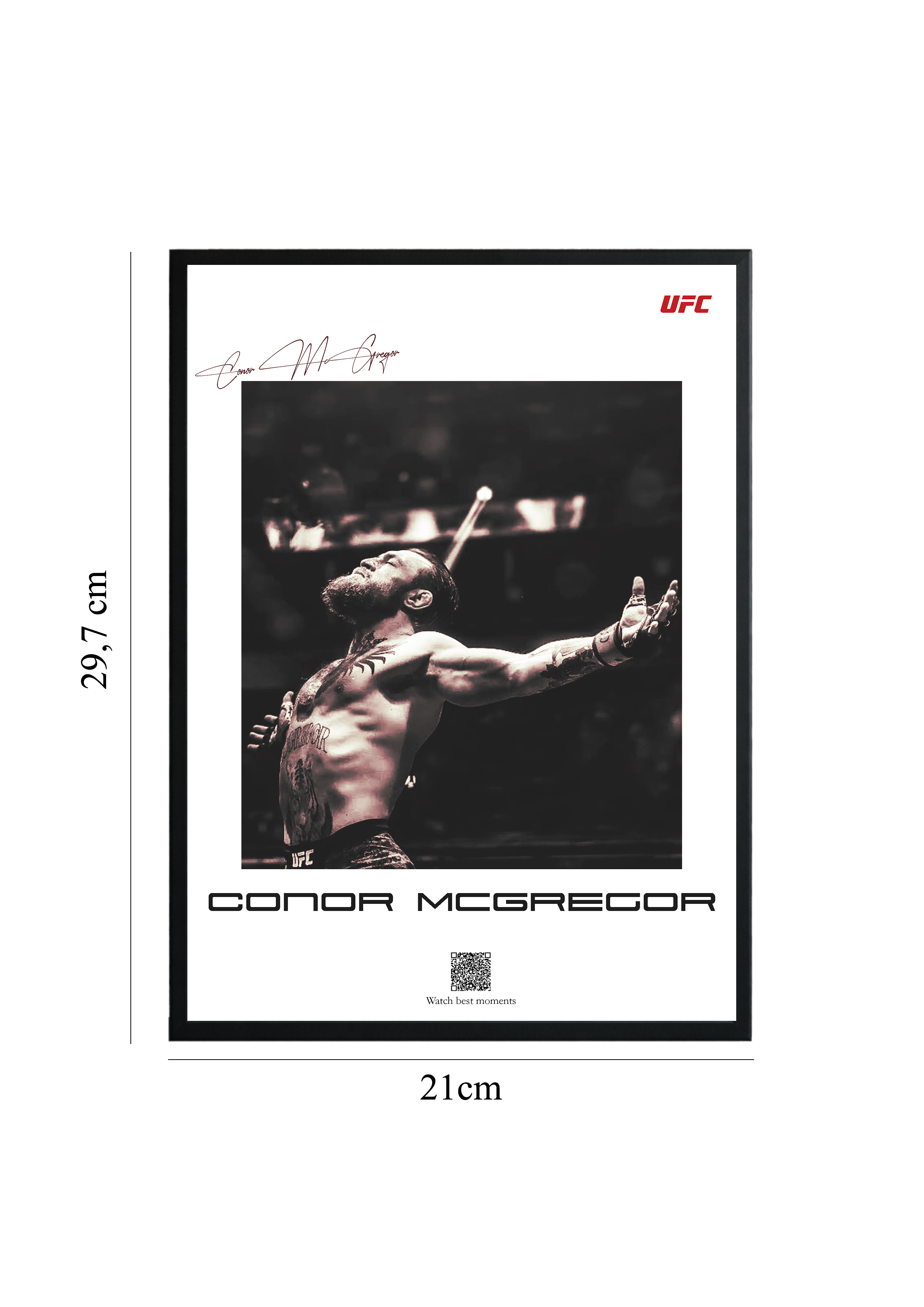 Conor McGregor - Tablou cu Cod QR