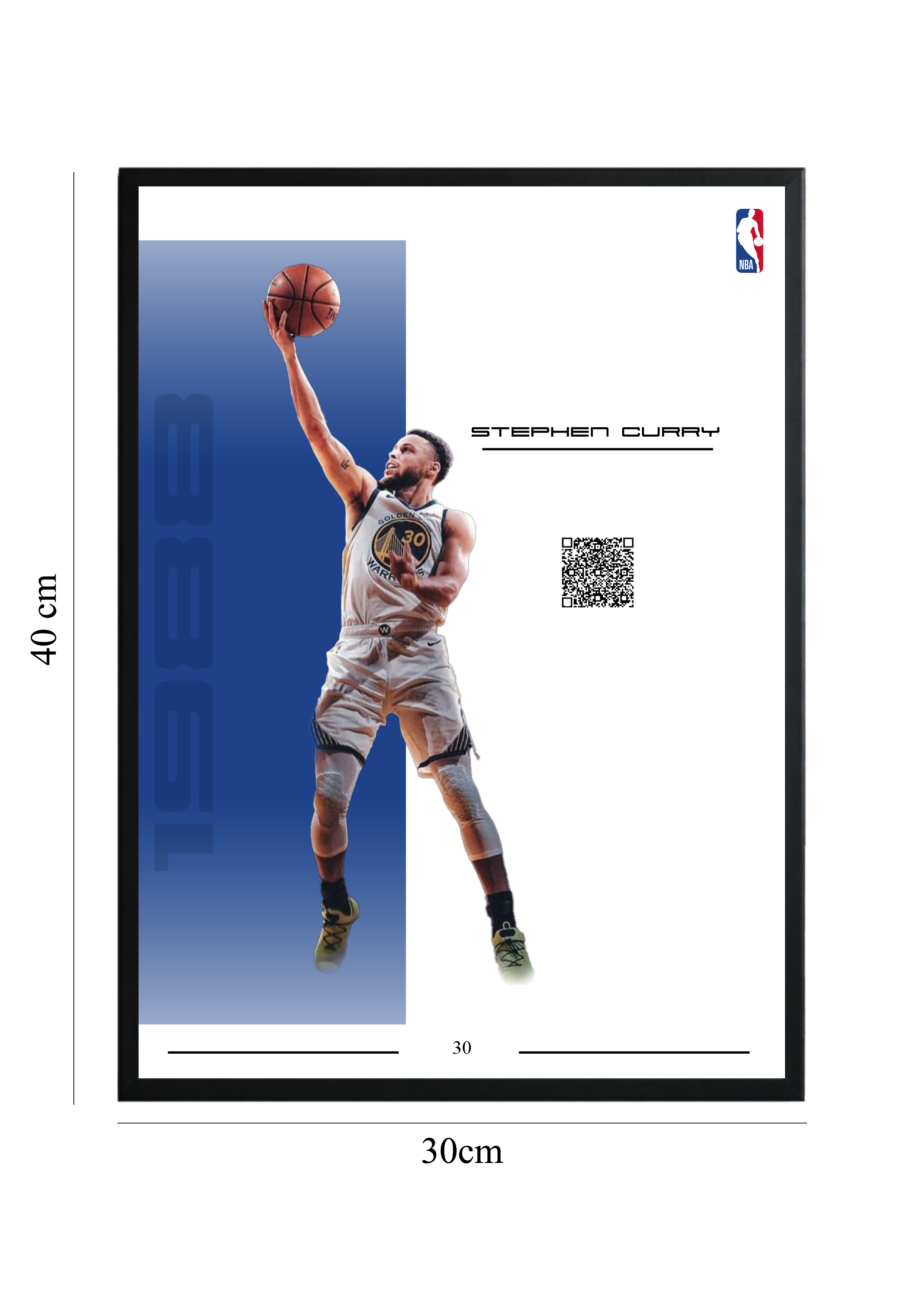 Stephen Curry - Tablou cu Cod QR