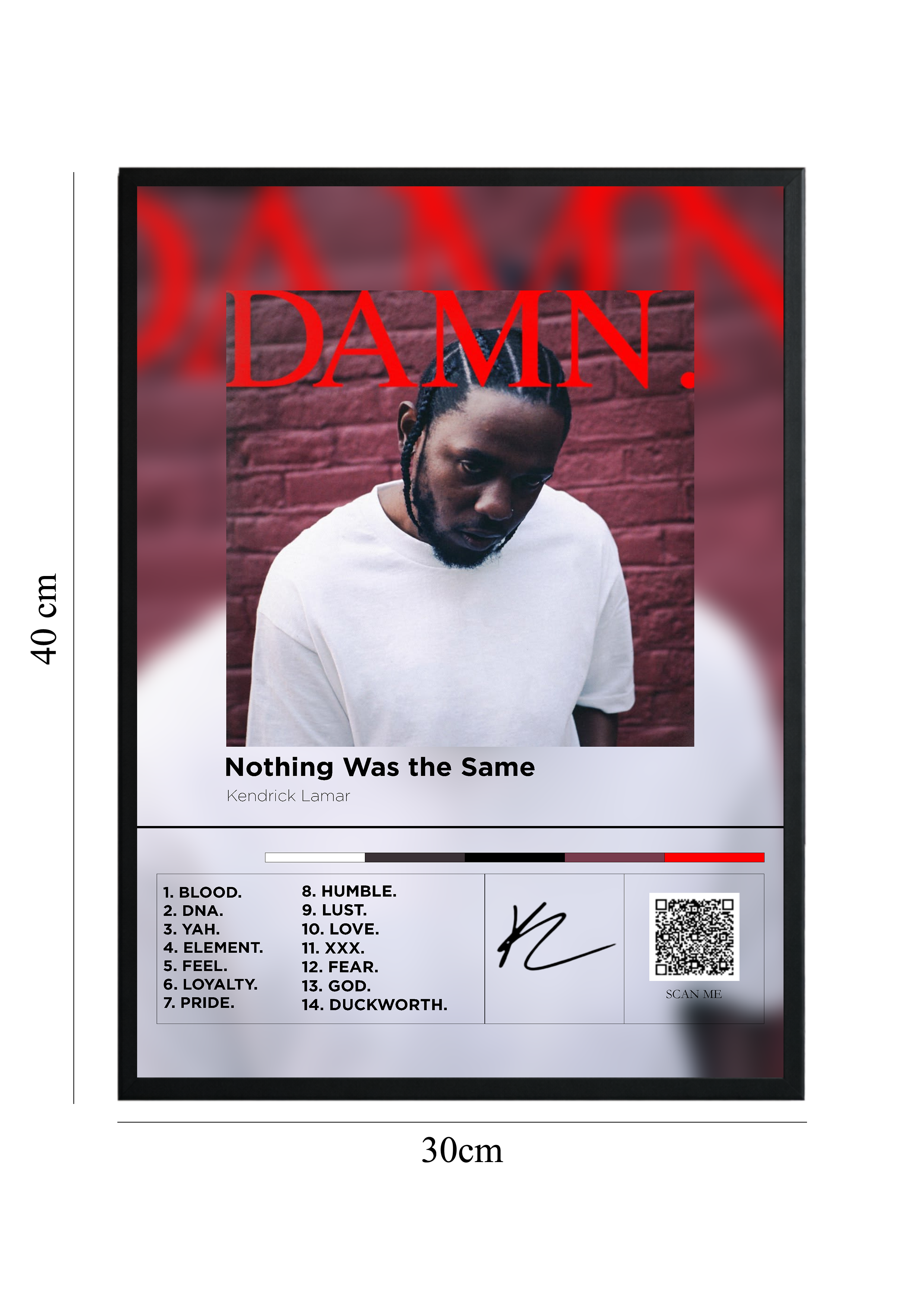DAMN. - Tablou cu Cod QR