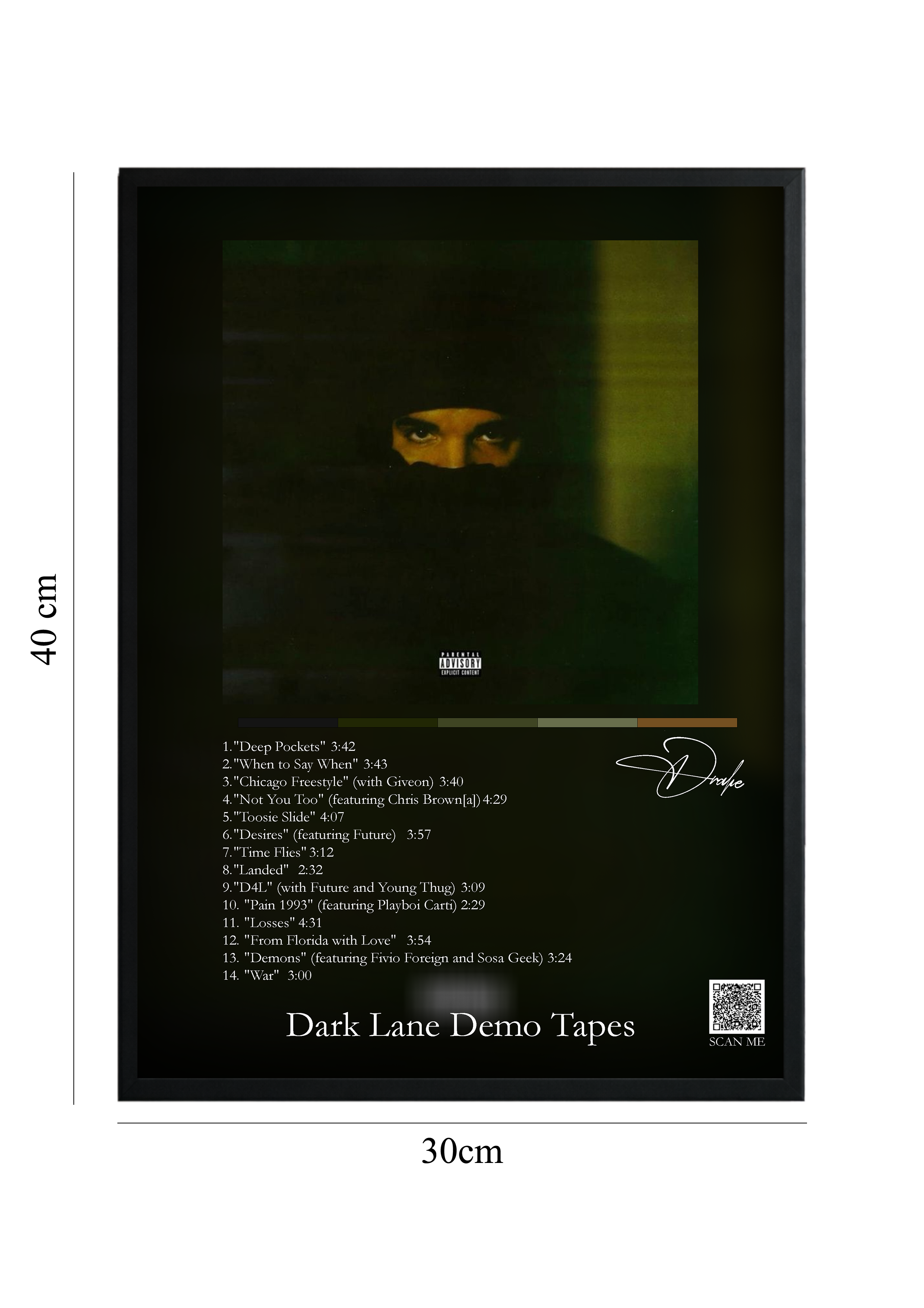Dark Lane Demo Tapes - Tablou cu Cod QR
