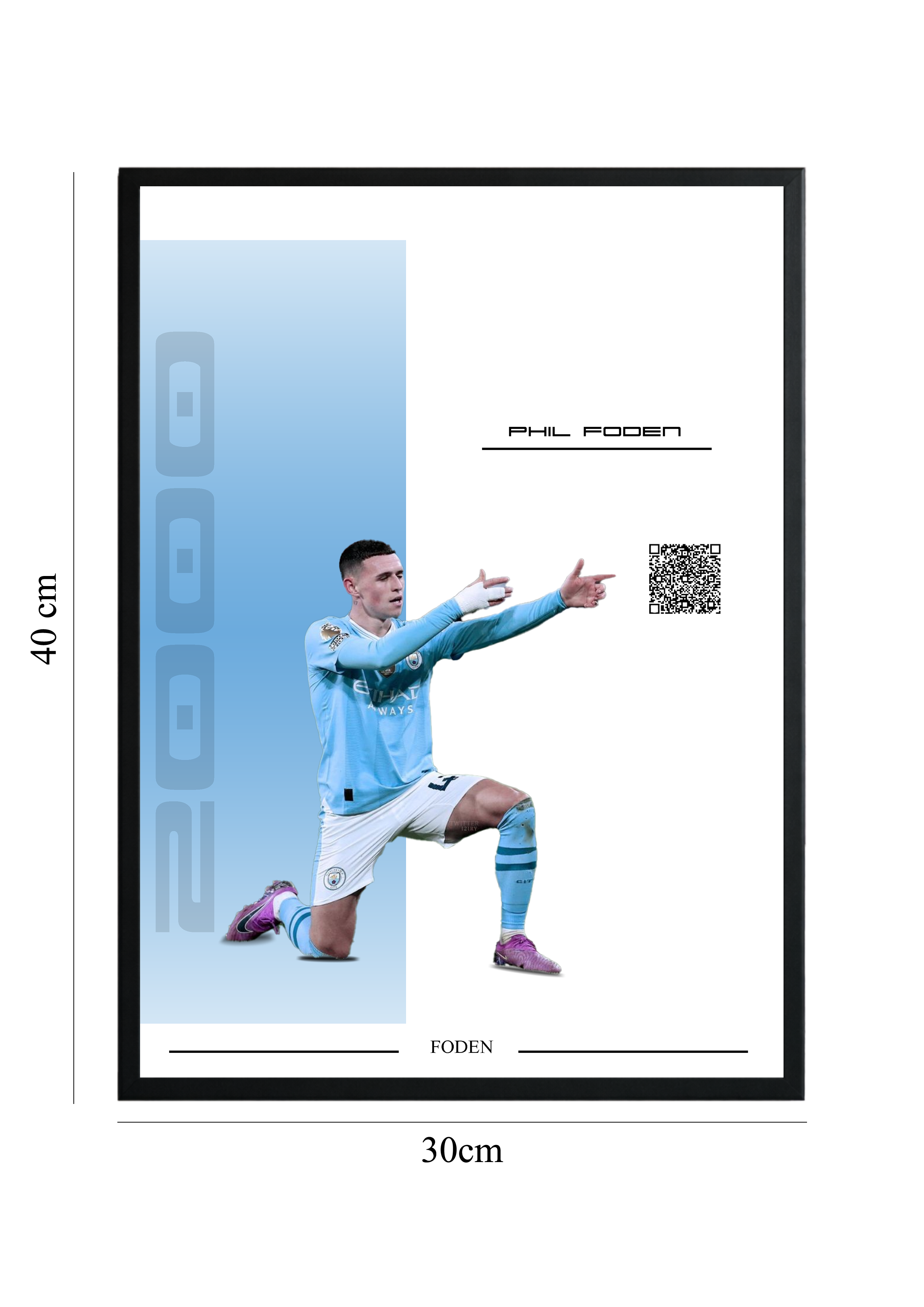 Phil Foden - Tablou cu Cod QR