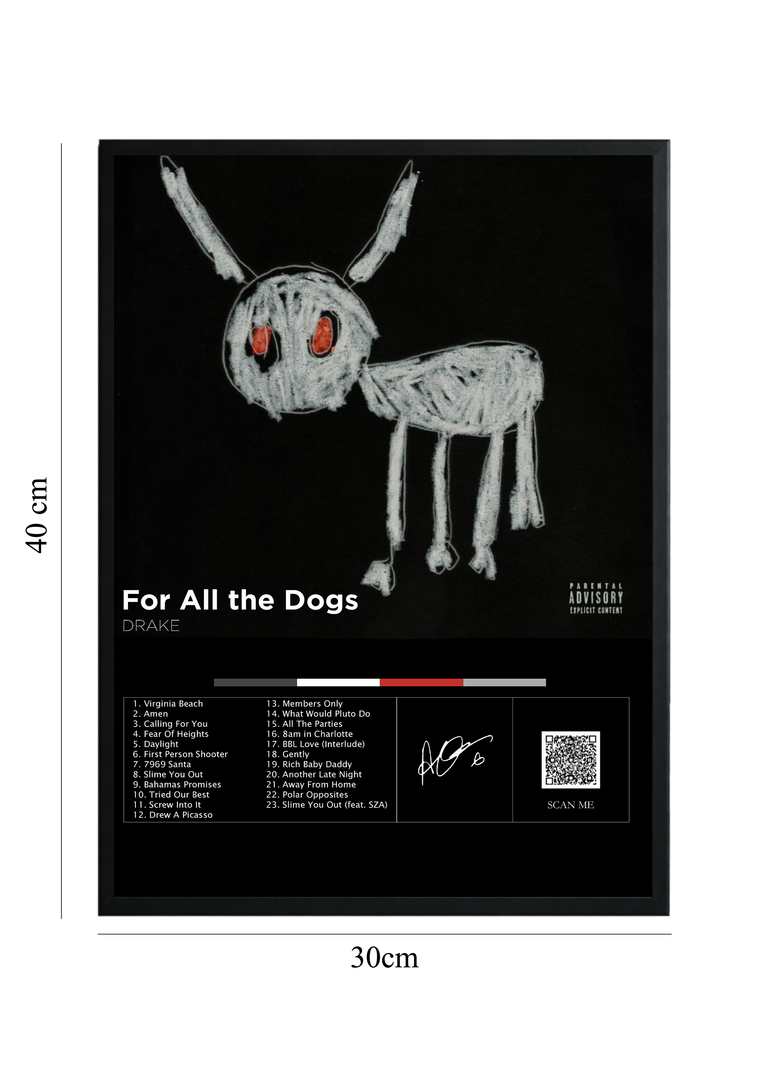 For All the Dogs - Tablou cu Cod QR