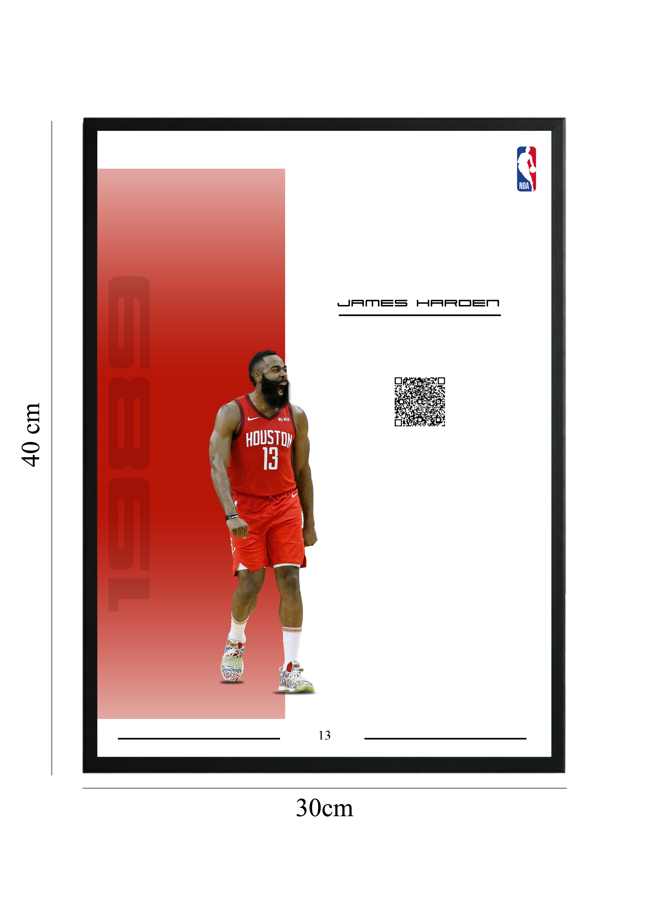 James Harden - Tablou cu Cod QR