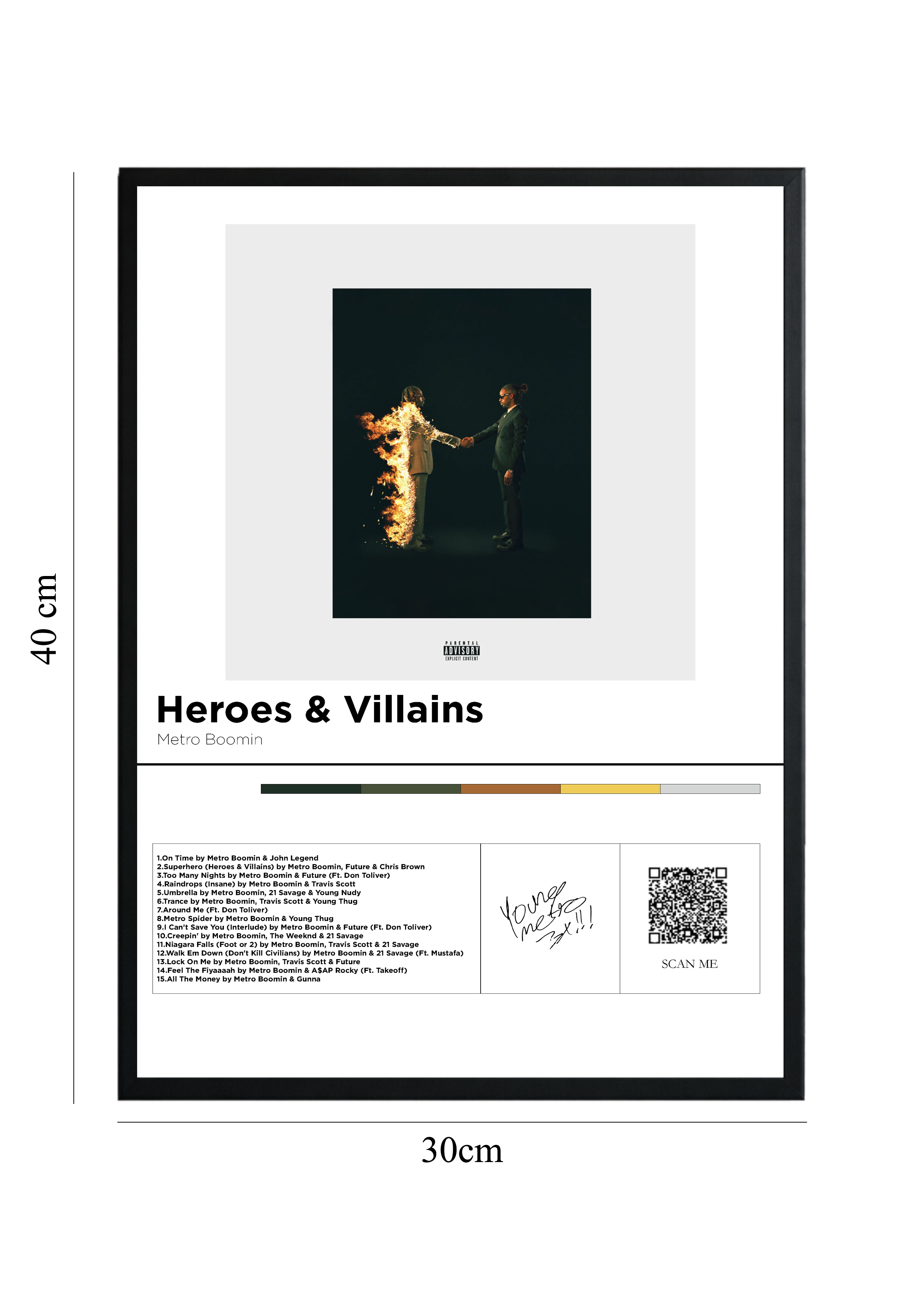 Heroes & Villains - Tablou cu Cod QR