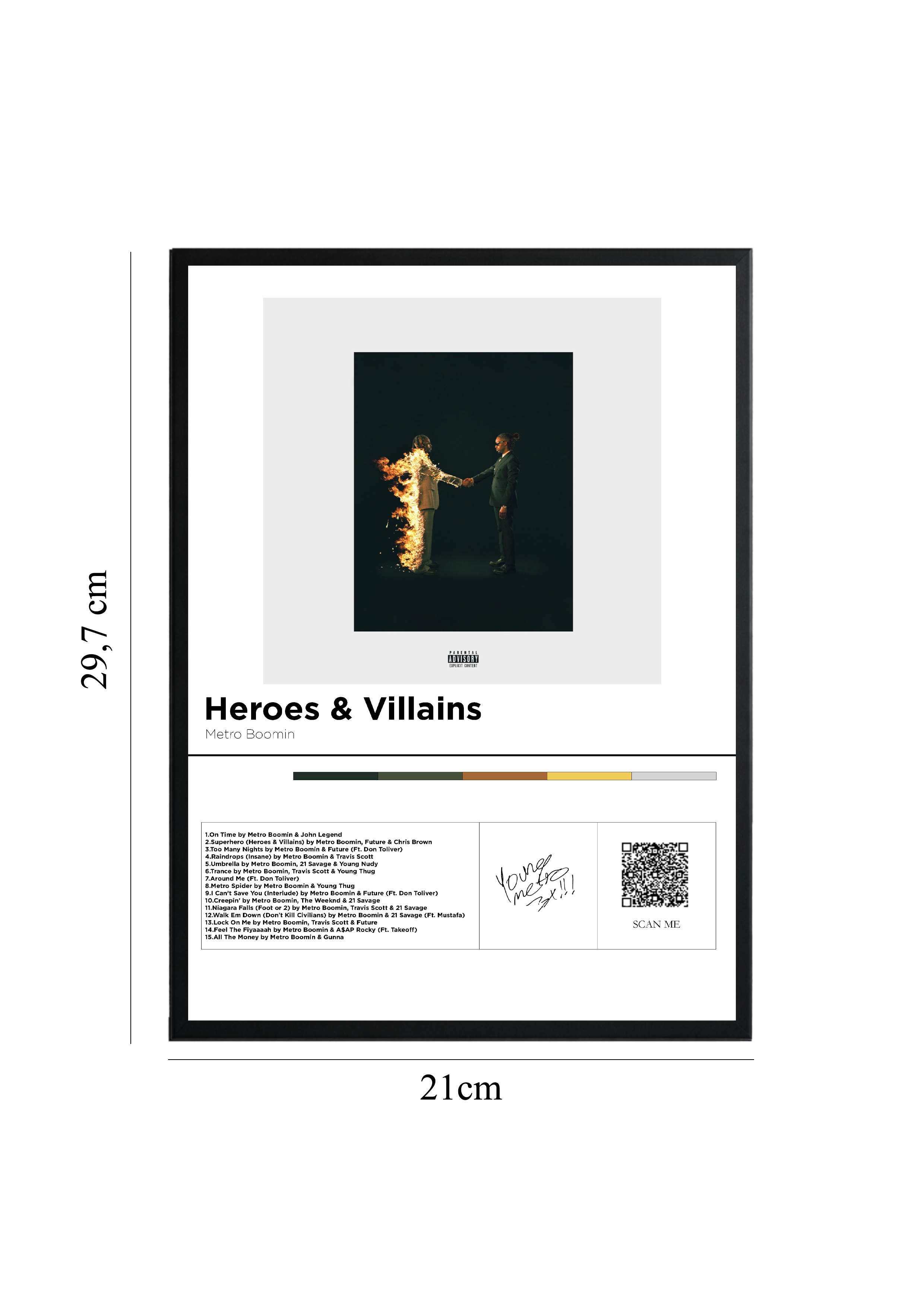 Heroes & Villains - Tablou cu Cod QR