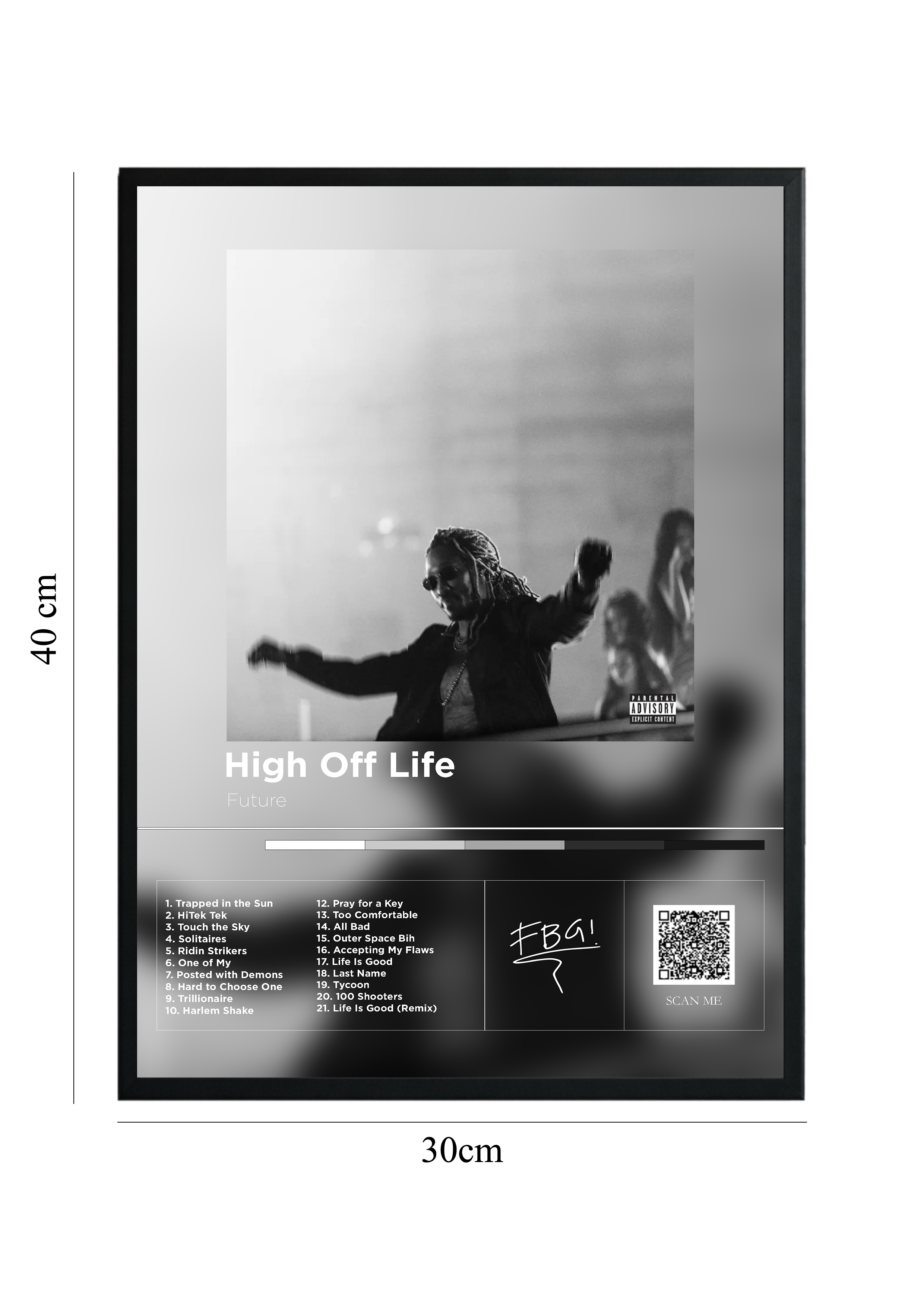High Off Life - Tablou cu Cod QR