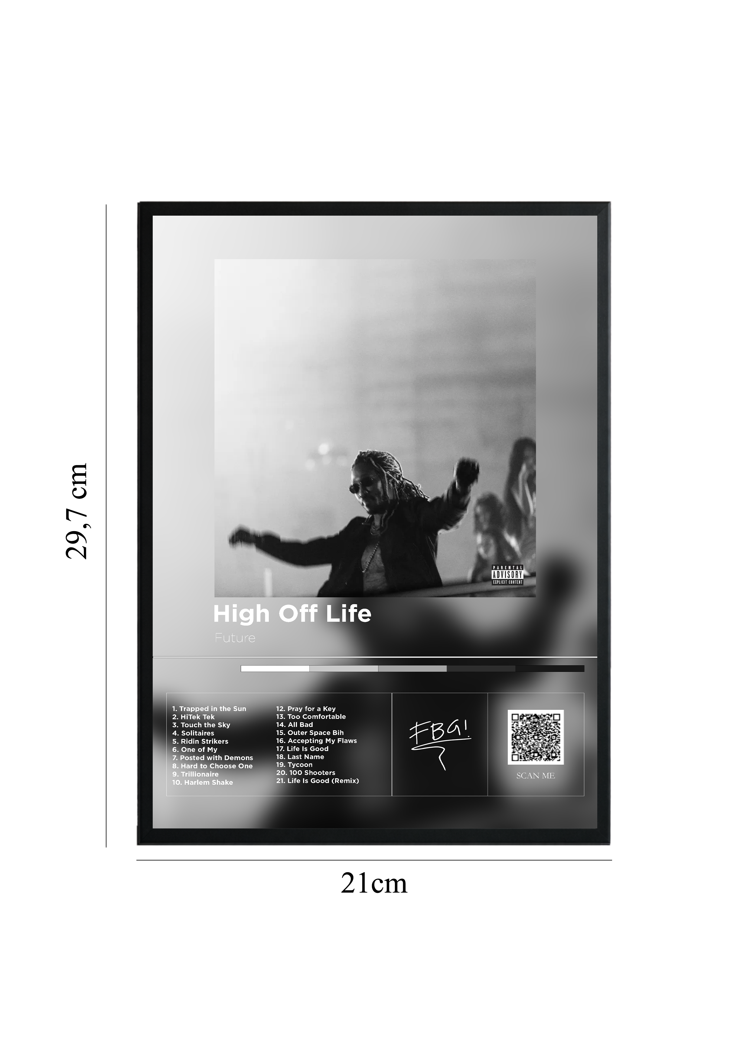High Off Life - Tablou cu Cod QR