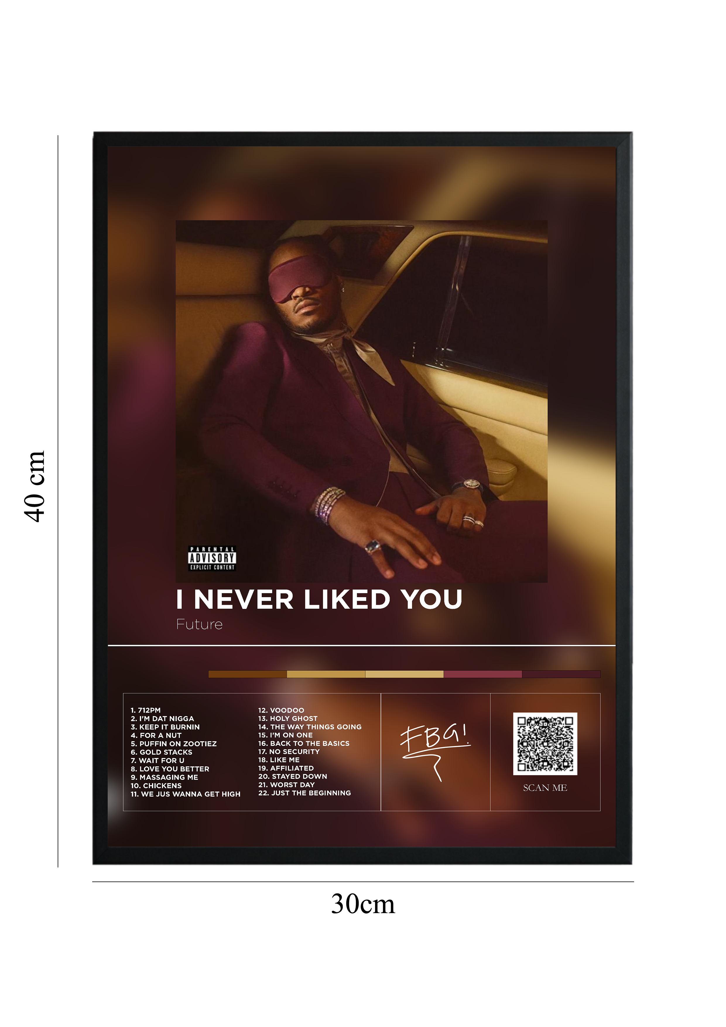 I Never Liked You - Tablou cu Cod QR