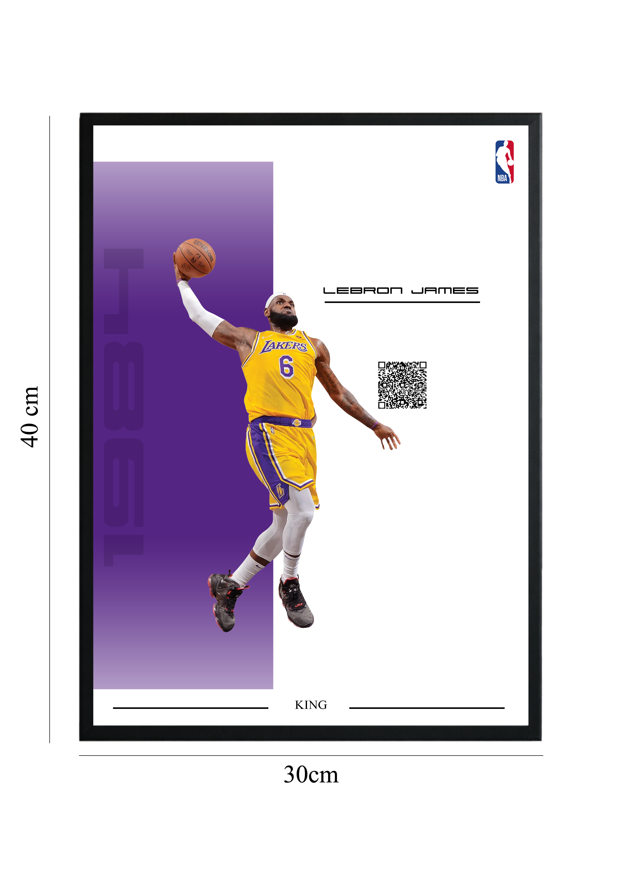 LeBron James - Tablou cu Cod QR