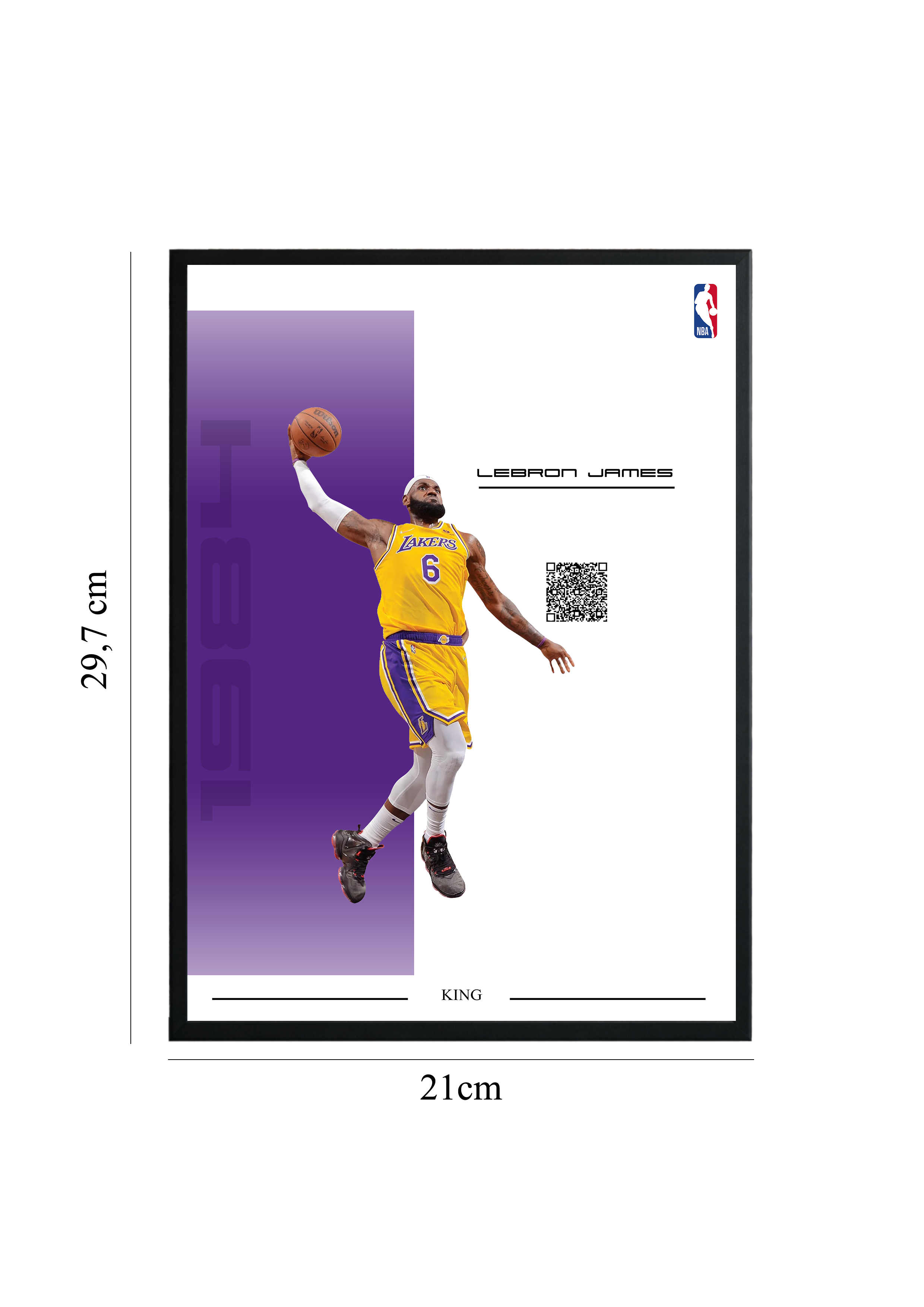 LeBron James - Tablou cu Cod QR