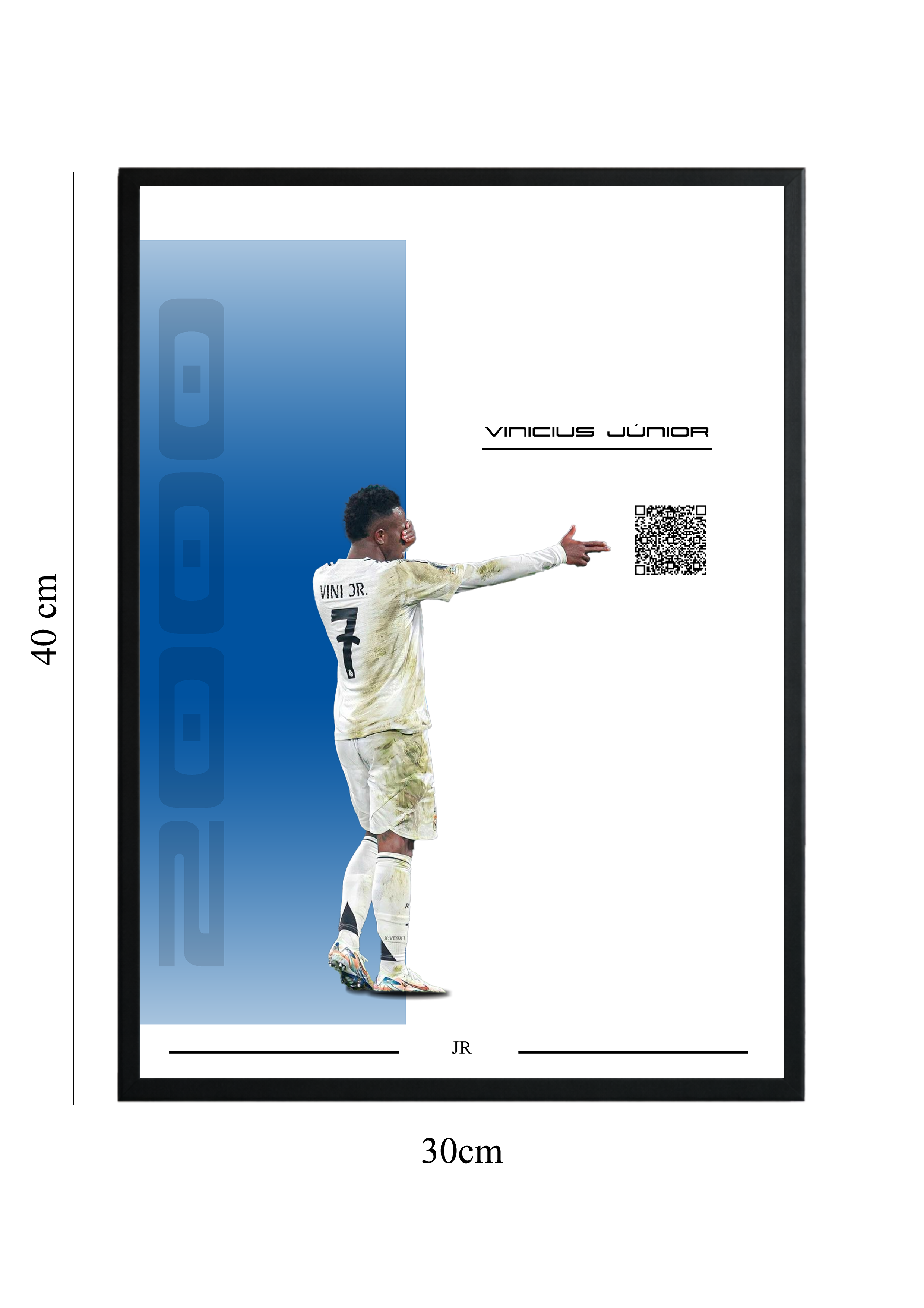Vinicius Júnior - Tablou cu Cod QR