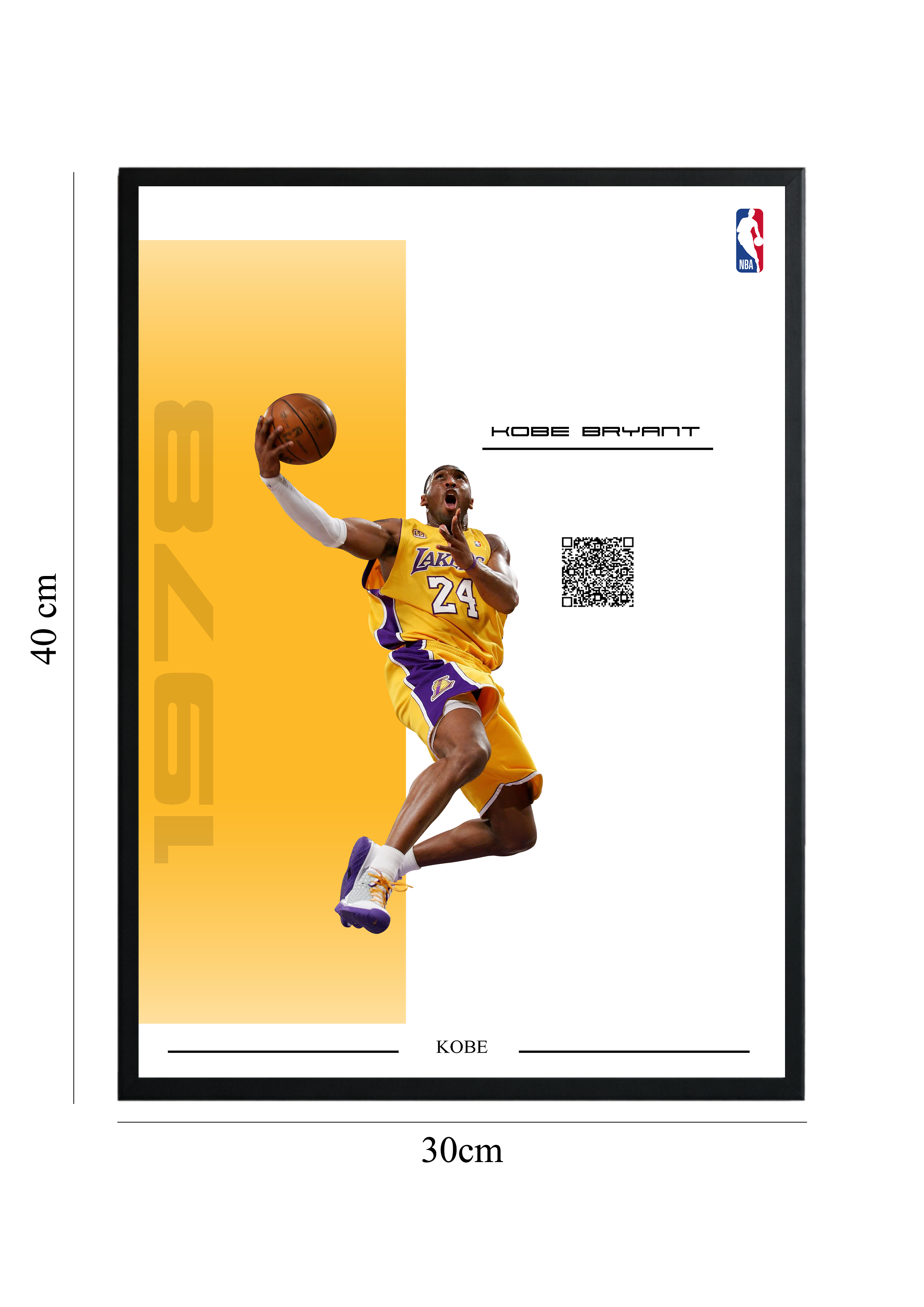 Kobe Bryant - Tablou cu Cod QR