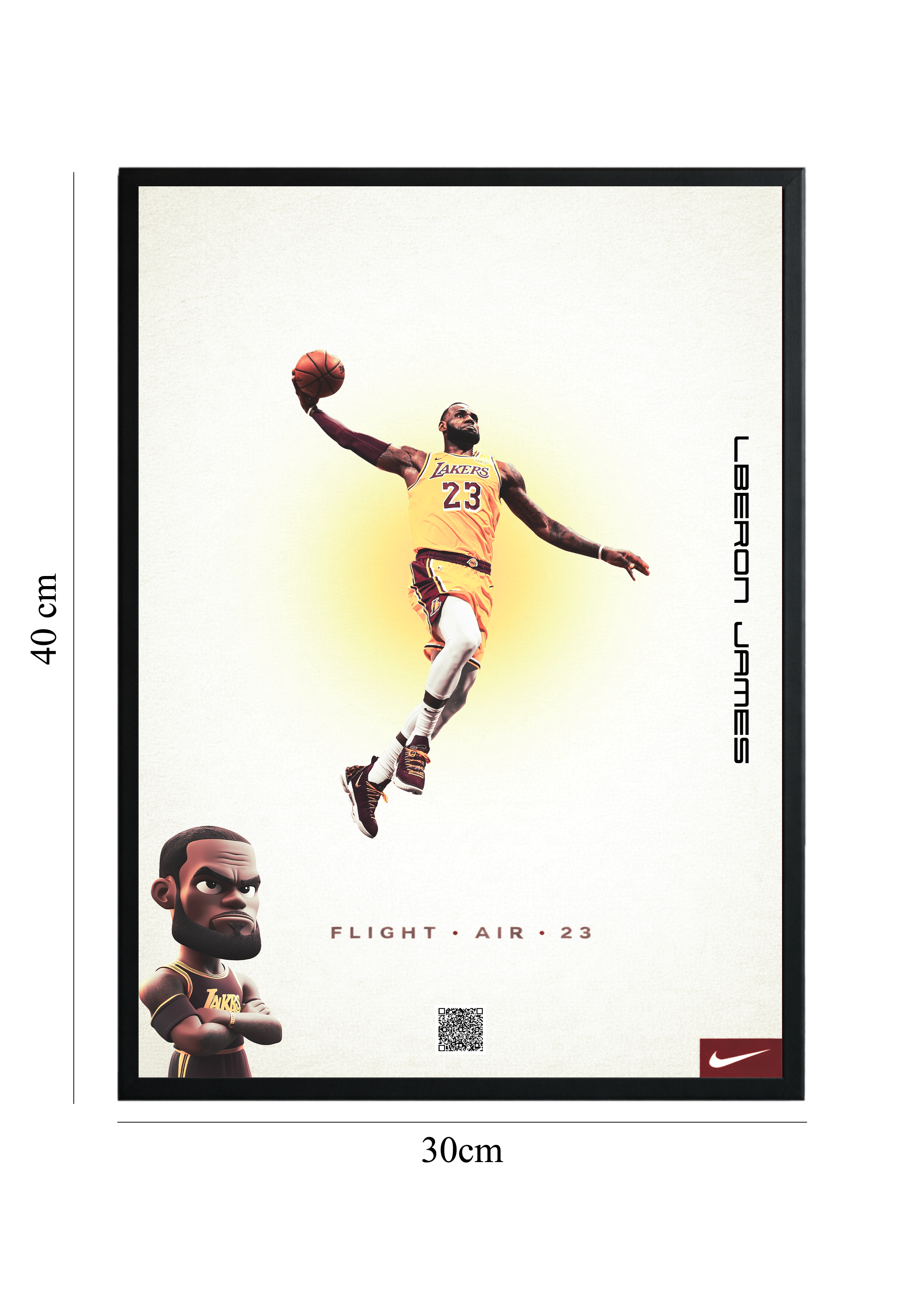 LeBron James - Tablou cu Cod QR