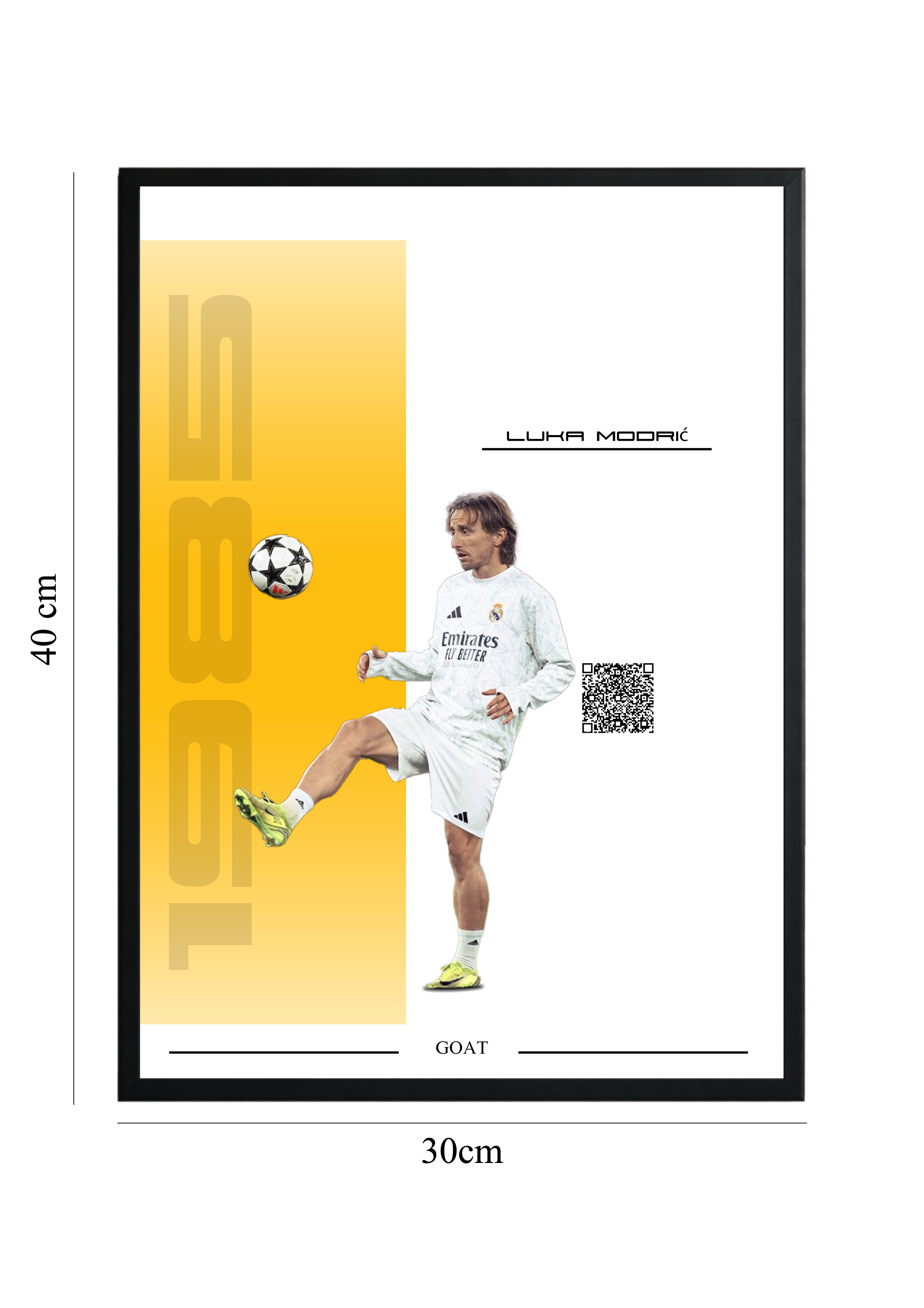 Luka Modrić - Tablou cu Cod QR