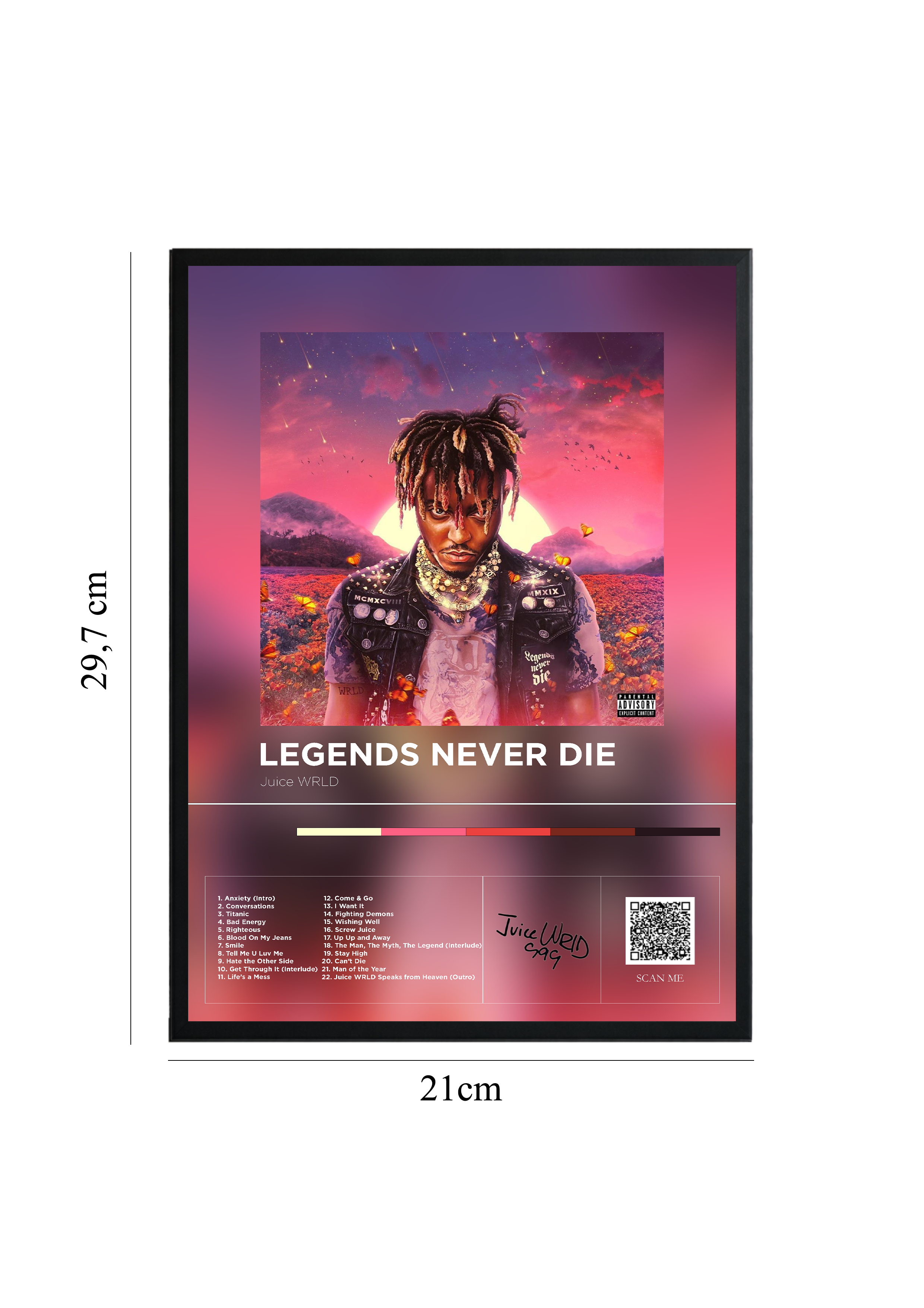 Legends Never Die - Tablou cu Cod QR