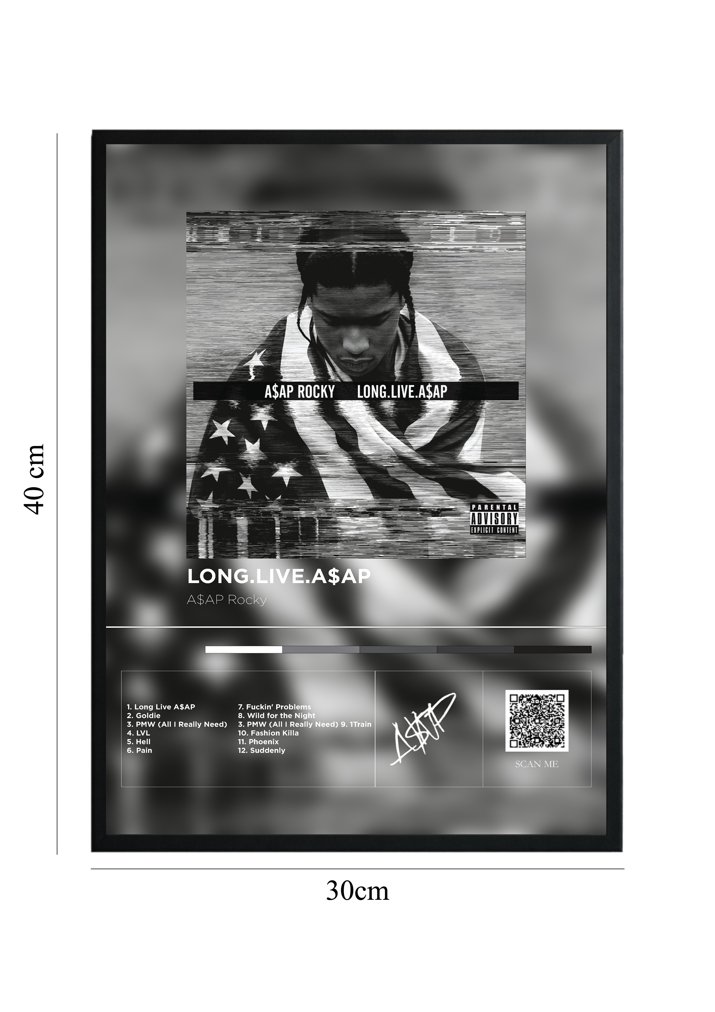 Long. Live. ASAP - Tablou cu Cod QR