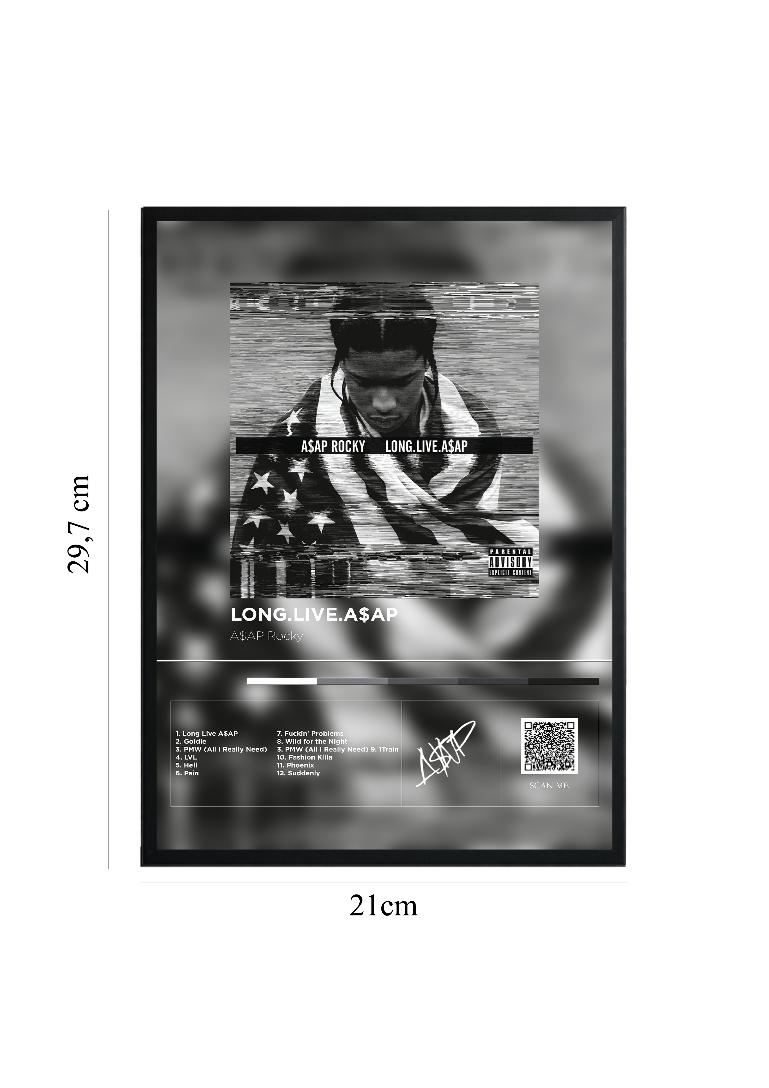 Long. Live. ASAP - Tablou cu Cod QR