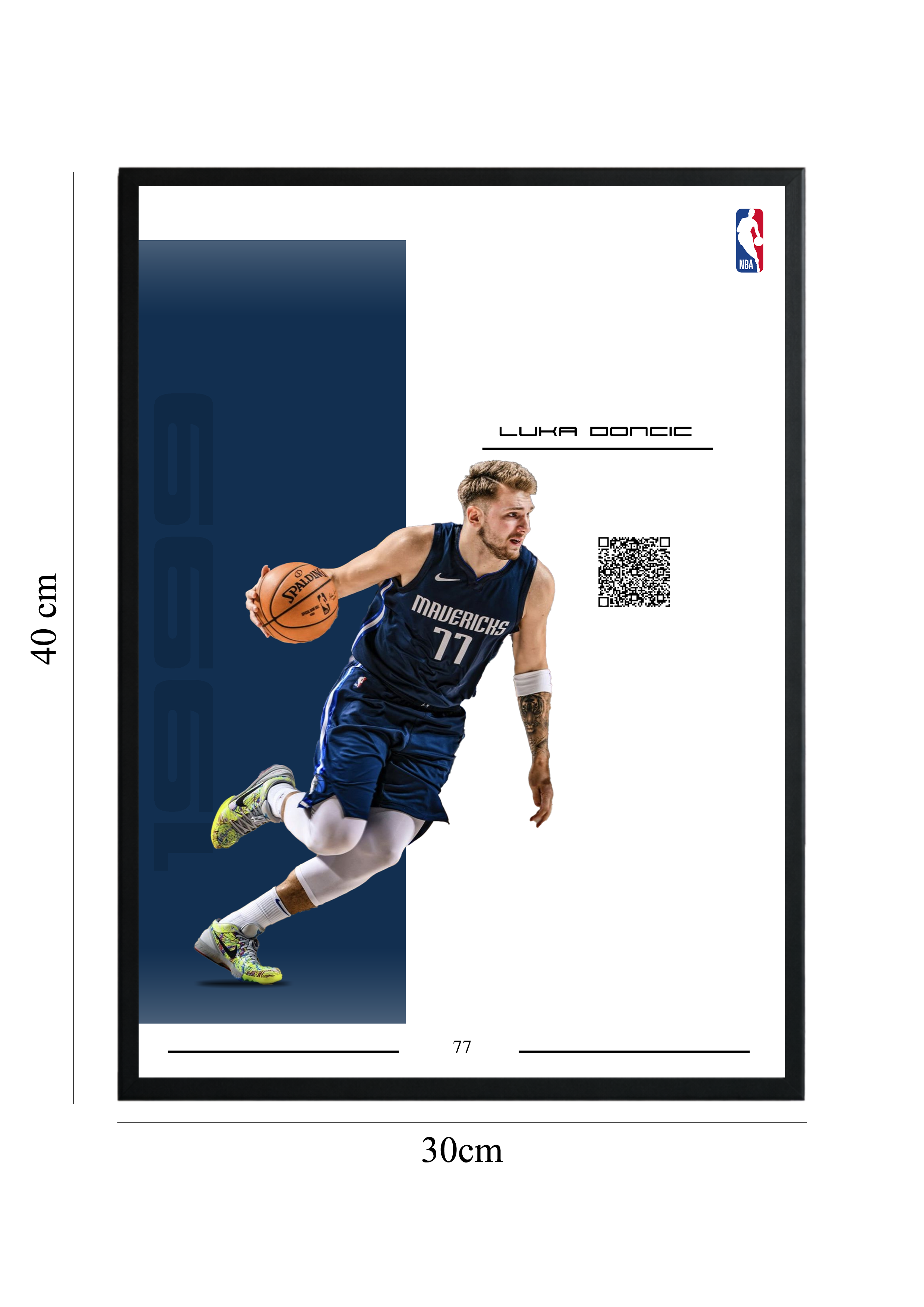 Luka Doncic - Tablou cu Cod QR