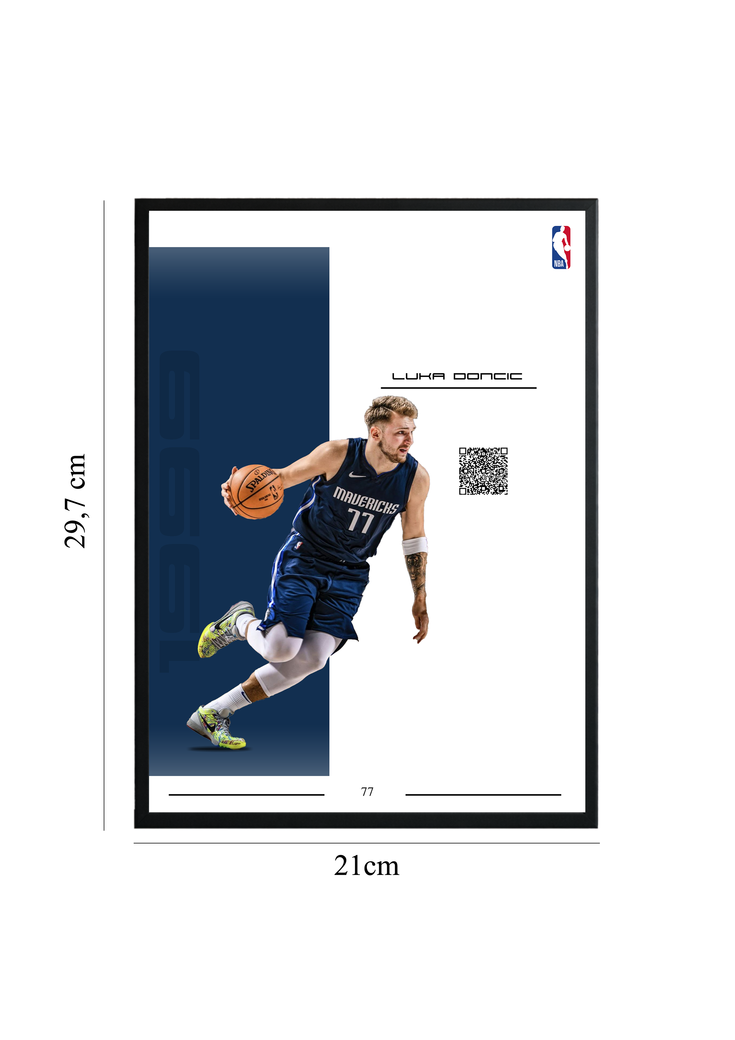 Luka Doncic - Tablou cu Cod QR