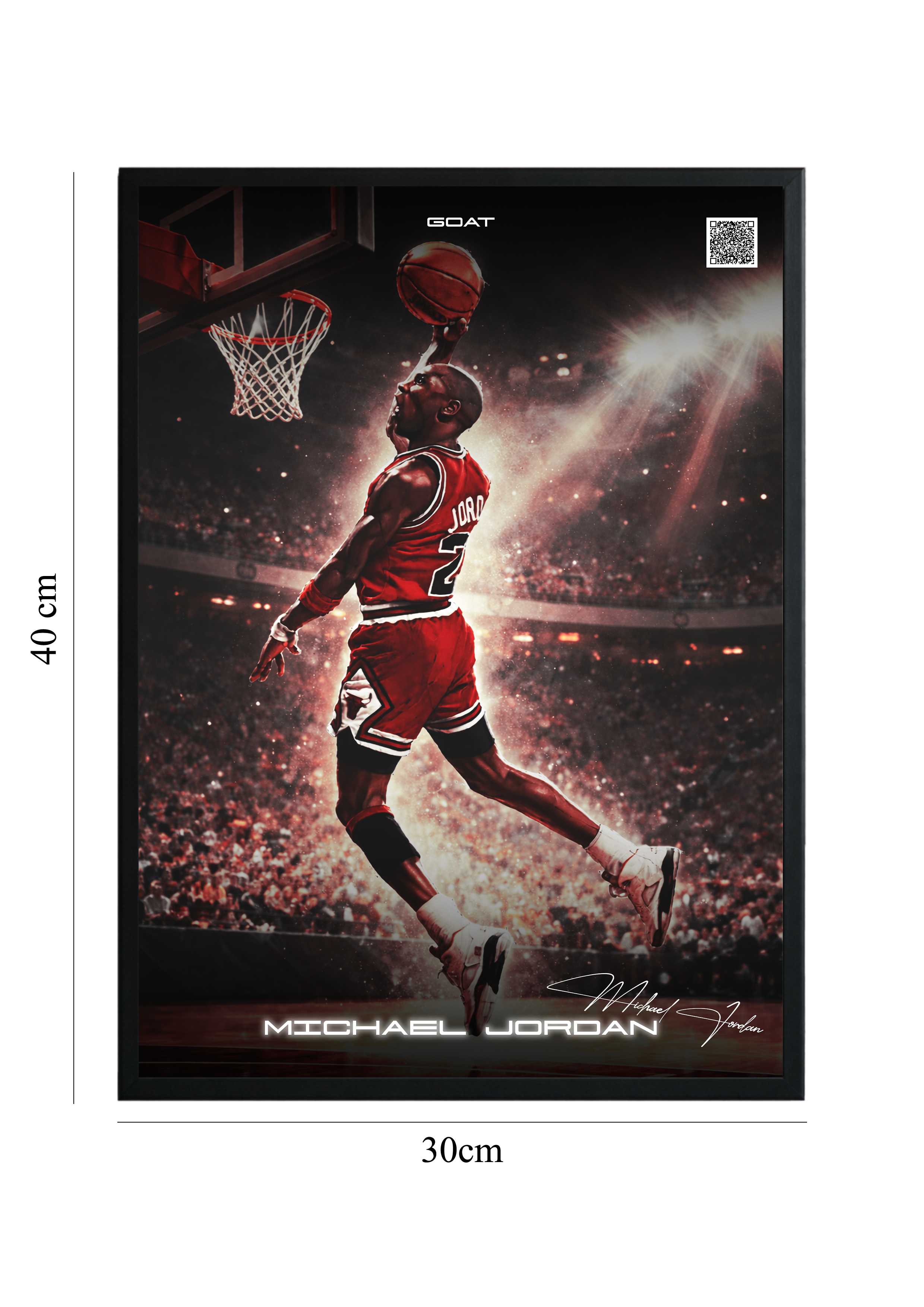 Michael Jordan - Tablou cu Cod QR