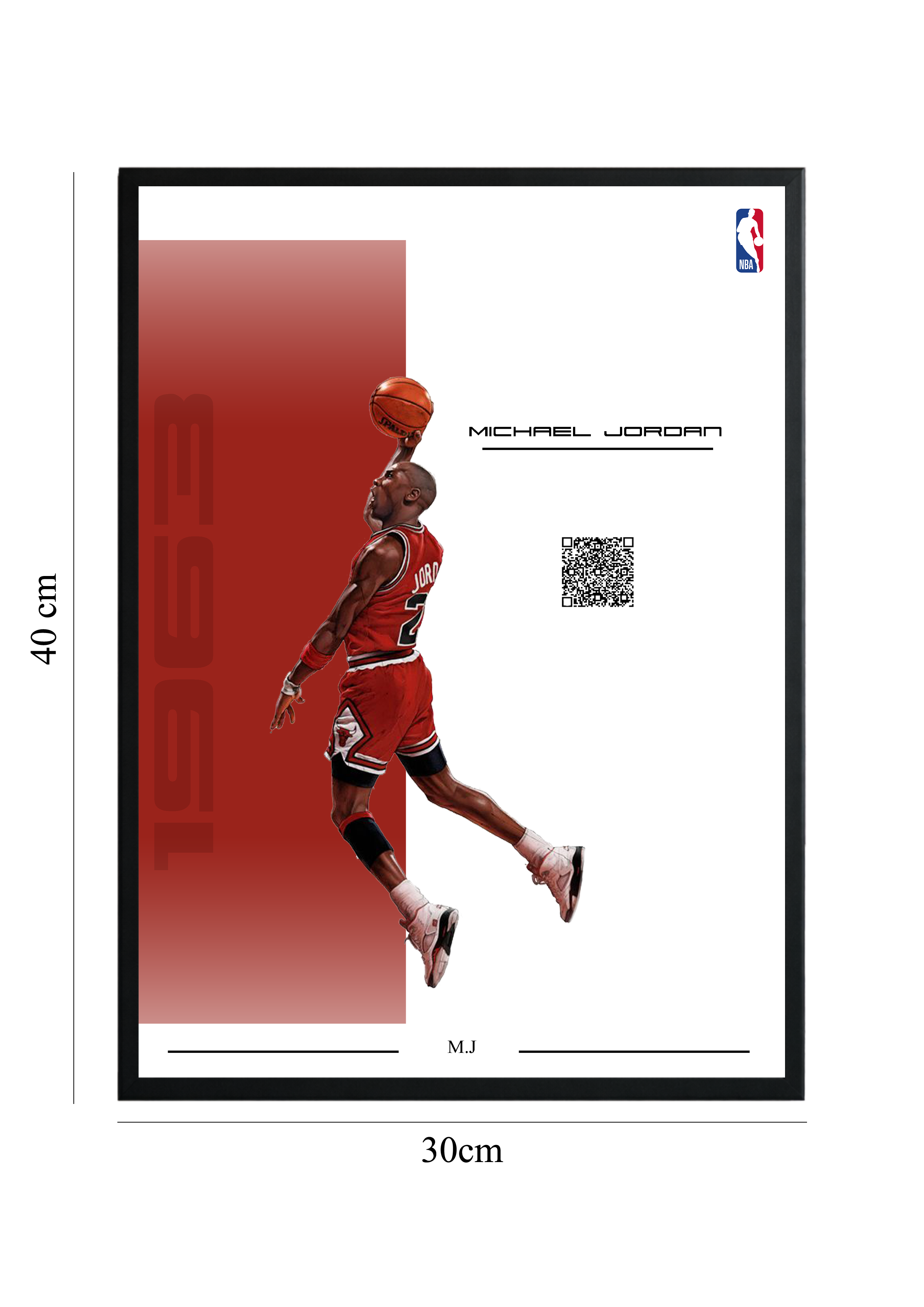 Michael Jordan - Tablou cu Cod QR