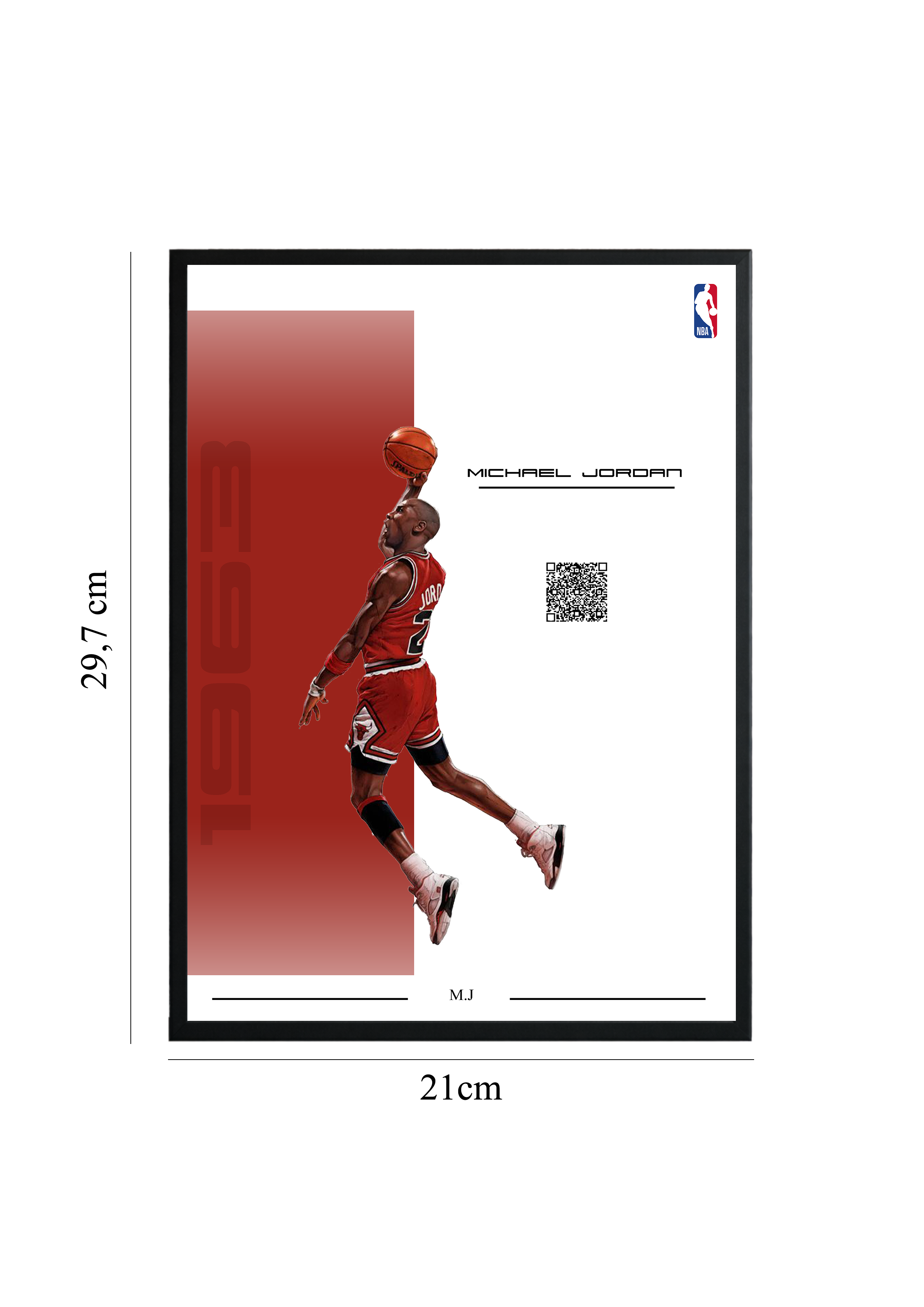 Michael Jordan - Tablou cu Cod QR