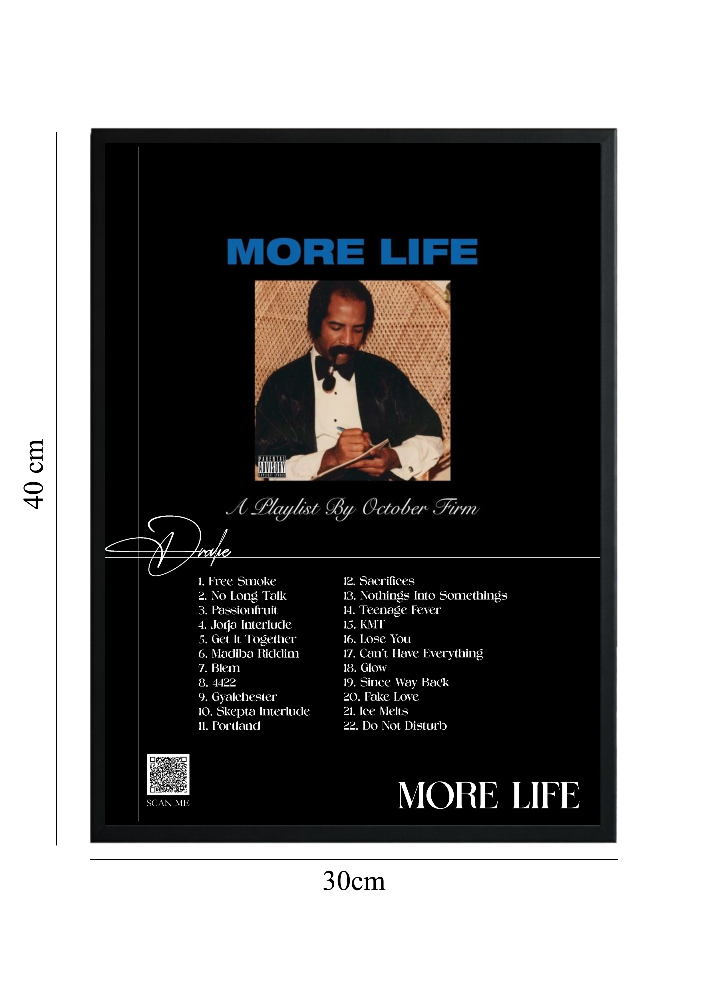 More Life - Tablou cu Cod QR