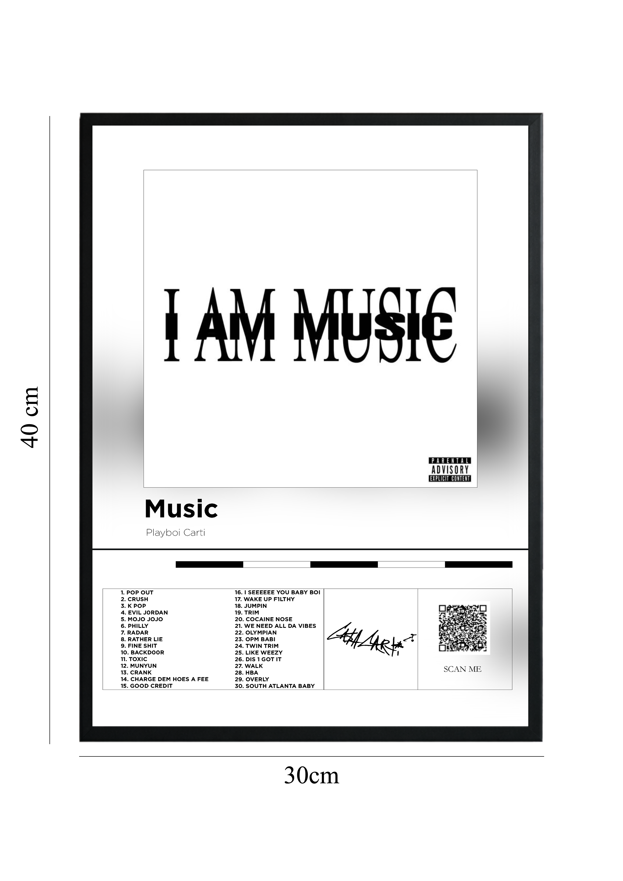 MUSIC - Tablou cu Cod QR