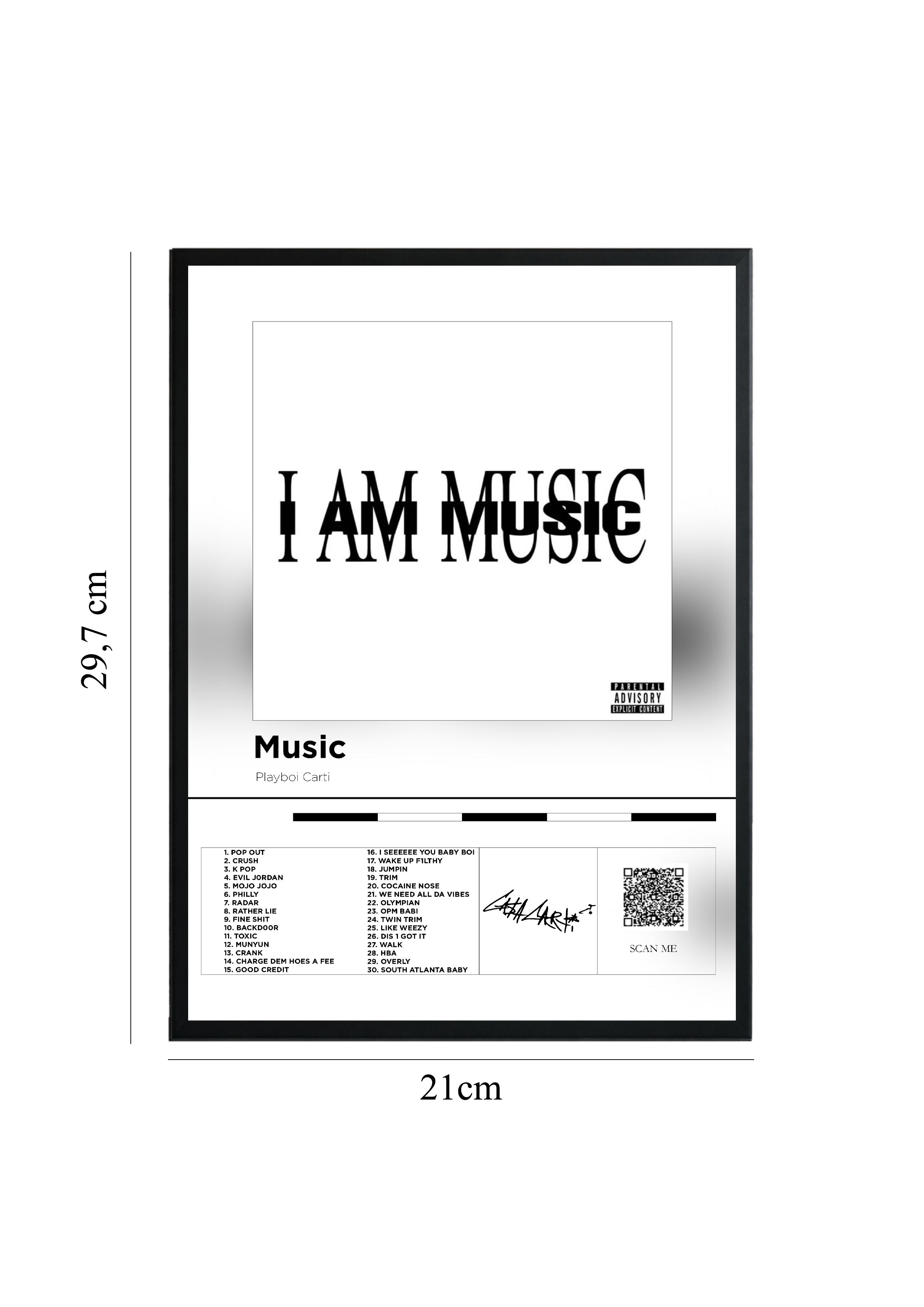 MUSIC - Tablou cu Cod QR