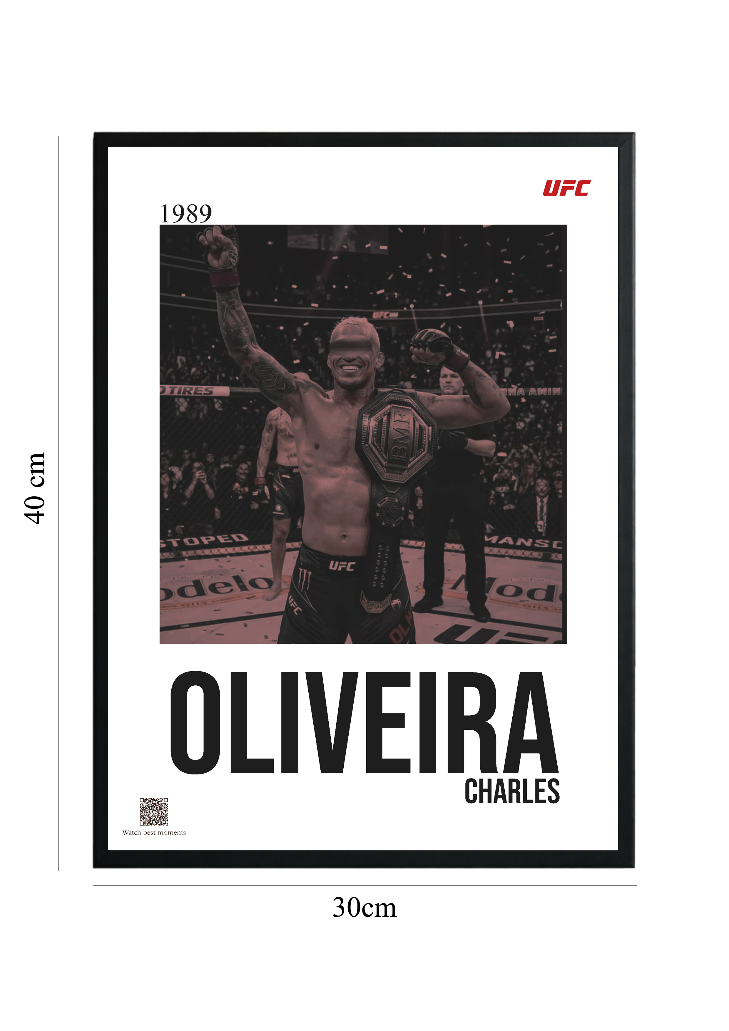Charles Oliveira - Tablou cu Cod QR