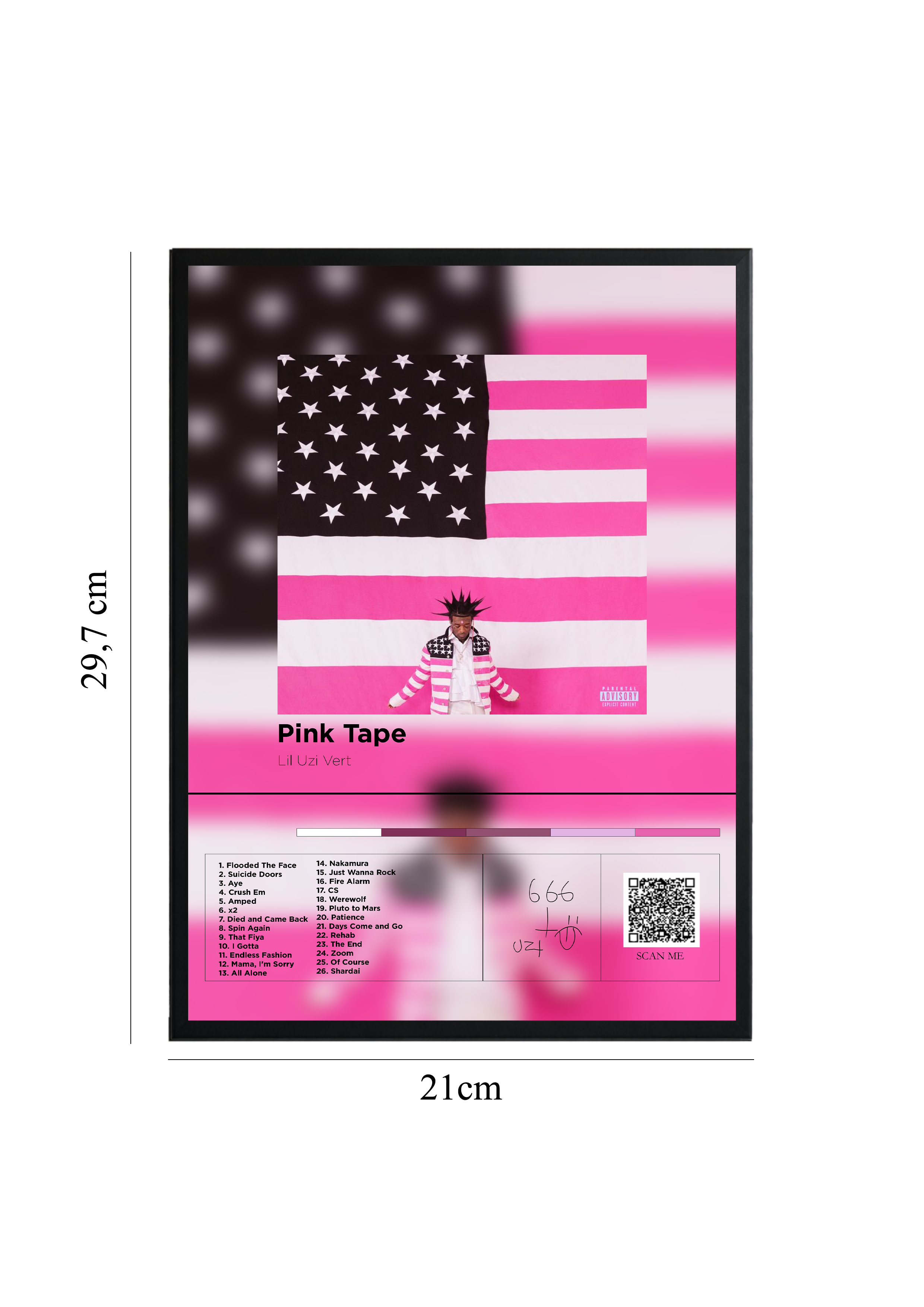 Pink Tape - Tablou cu Cod QR