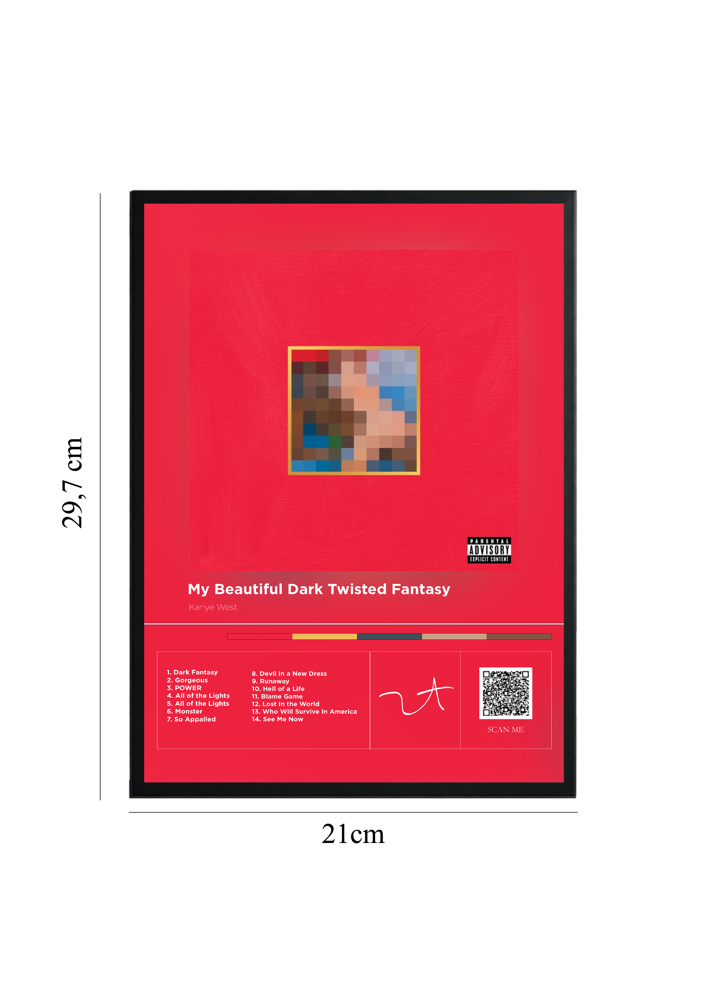 My Beautiful Dark Twisted Fantasy - Tablou cu Cod QR