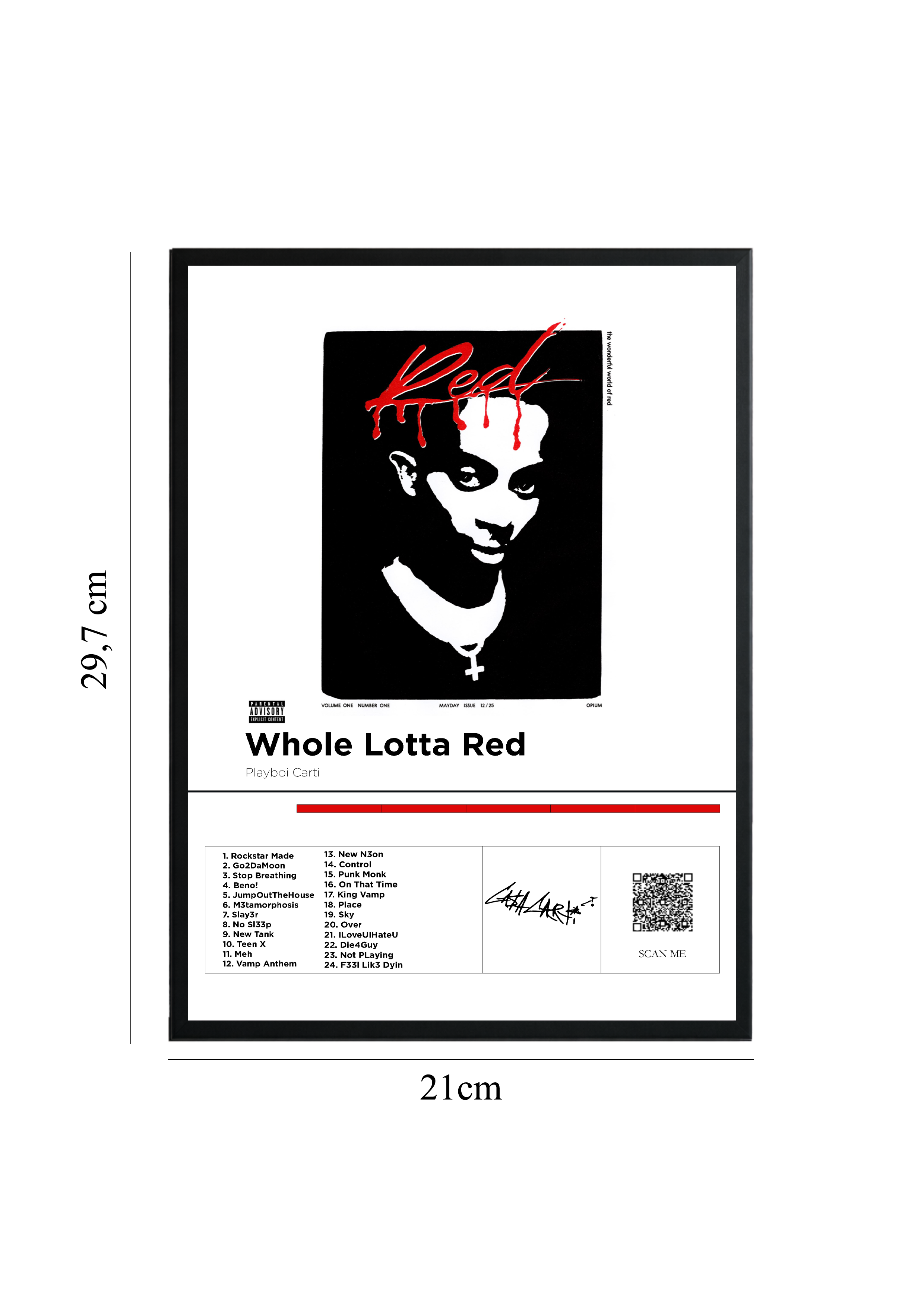 Whole Lotta Red - Tablou cu Cod QR