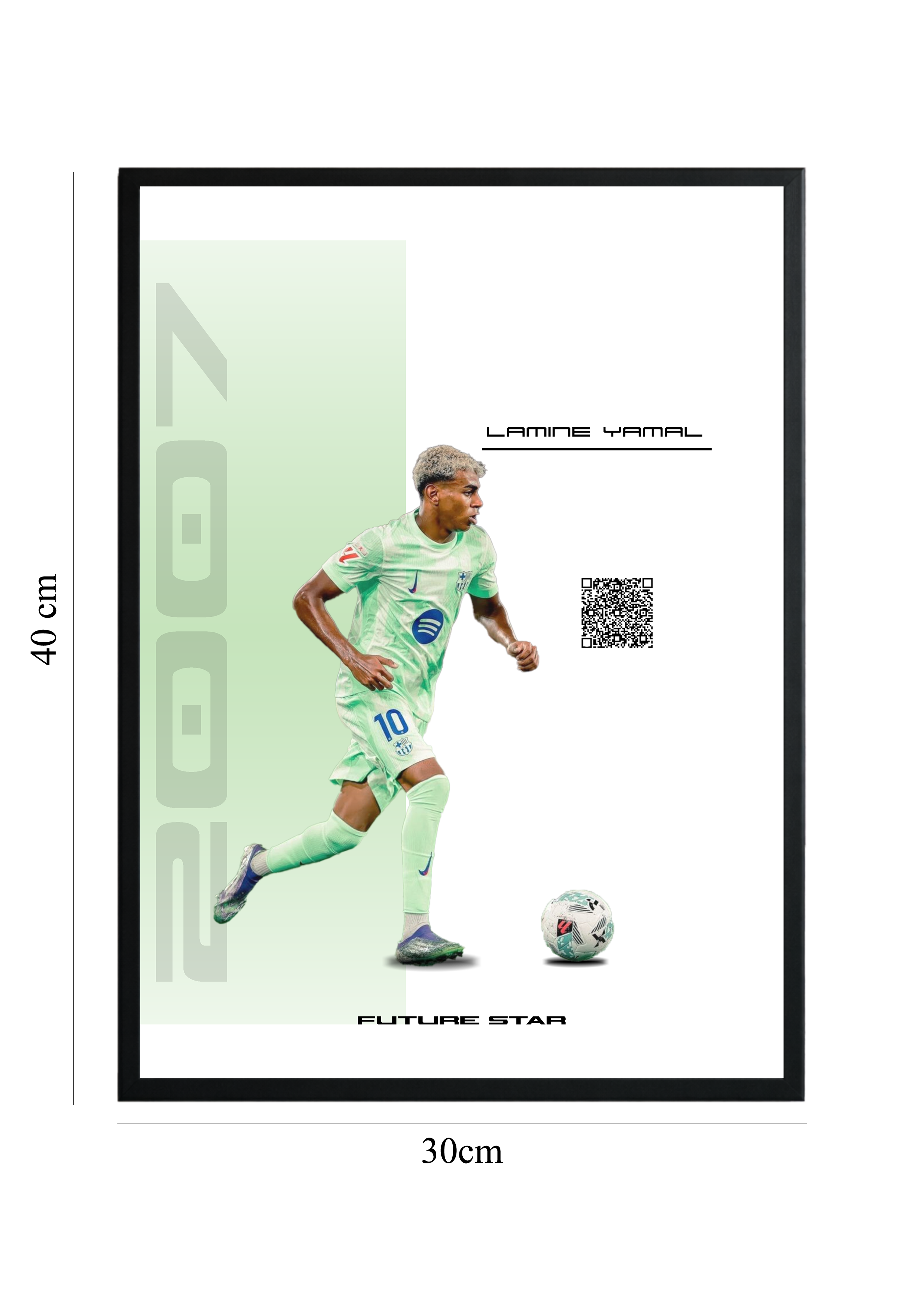 Lamine Yamal - Tablou cu Cod QR