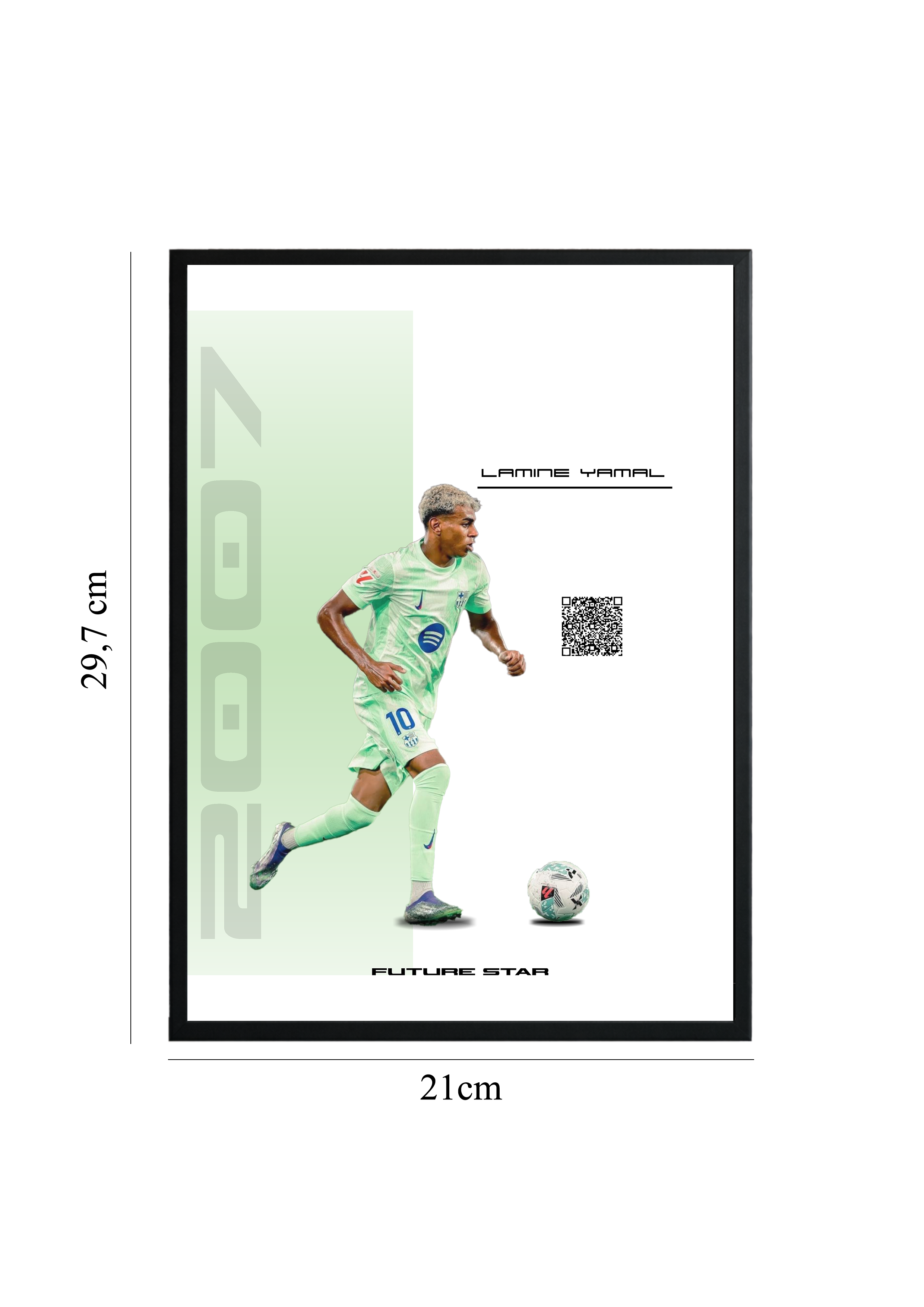 Lamine Yamal - Tablou cu Cod QR