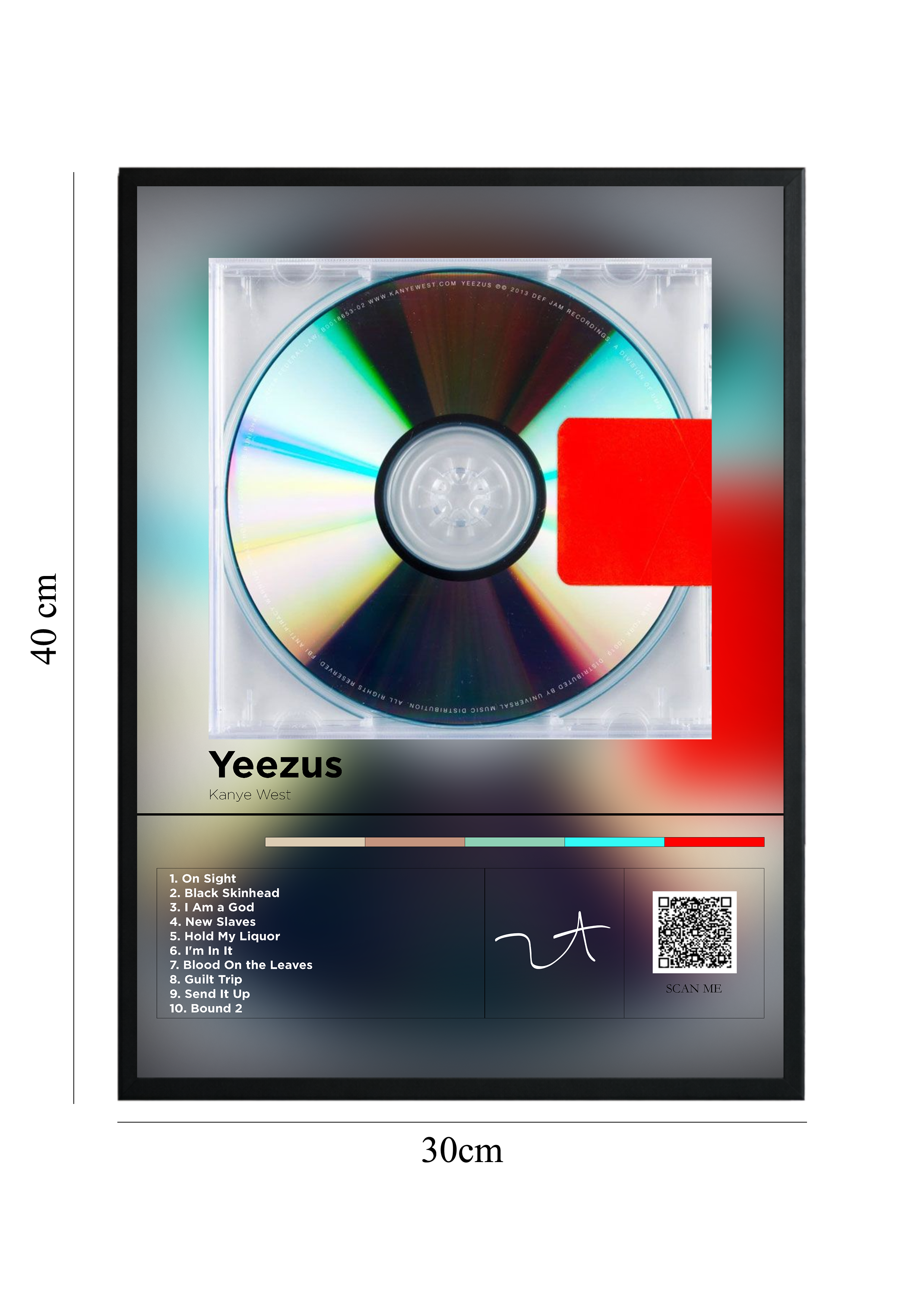 Yeezus - Tablou cu Cod QR
