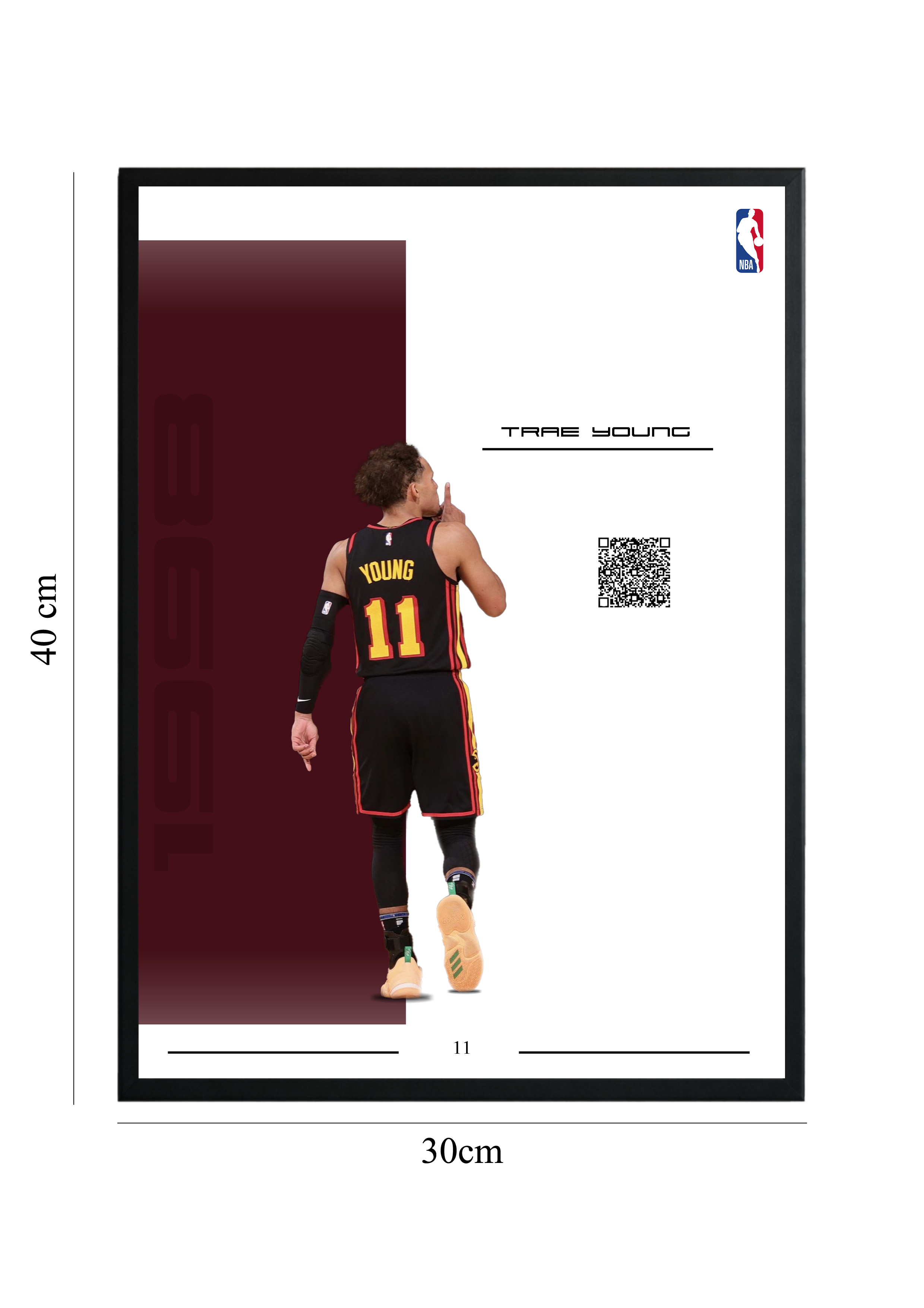 Trae Young - Tablou cu Cod QR