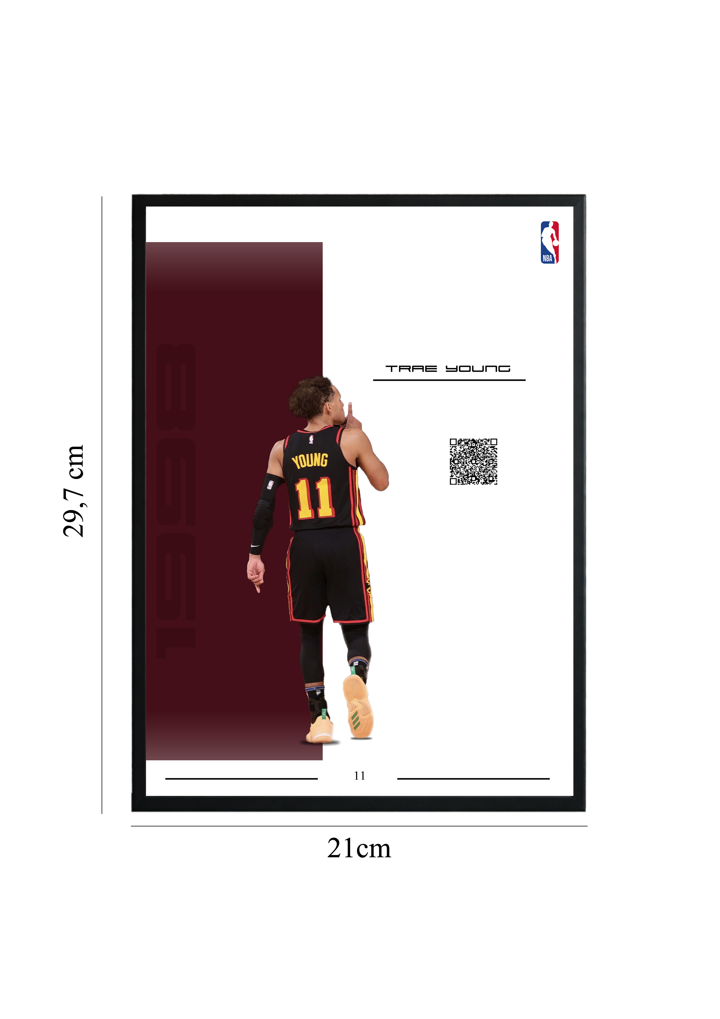 Trae Young - Tablou cu Cod QR
