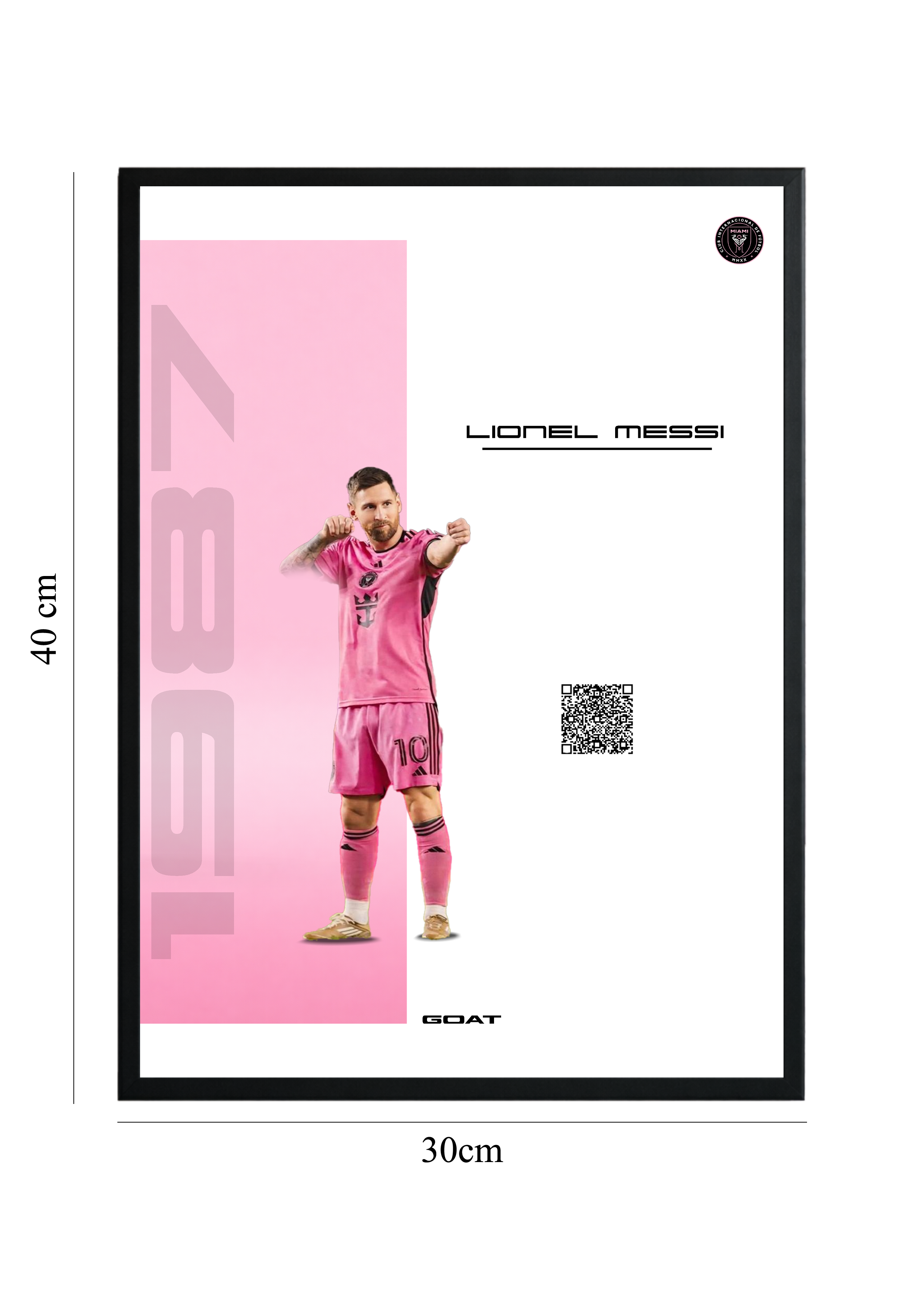 Lionel Messi - Miami Era | Tablou cu Cod QR