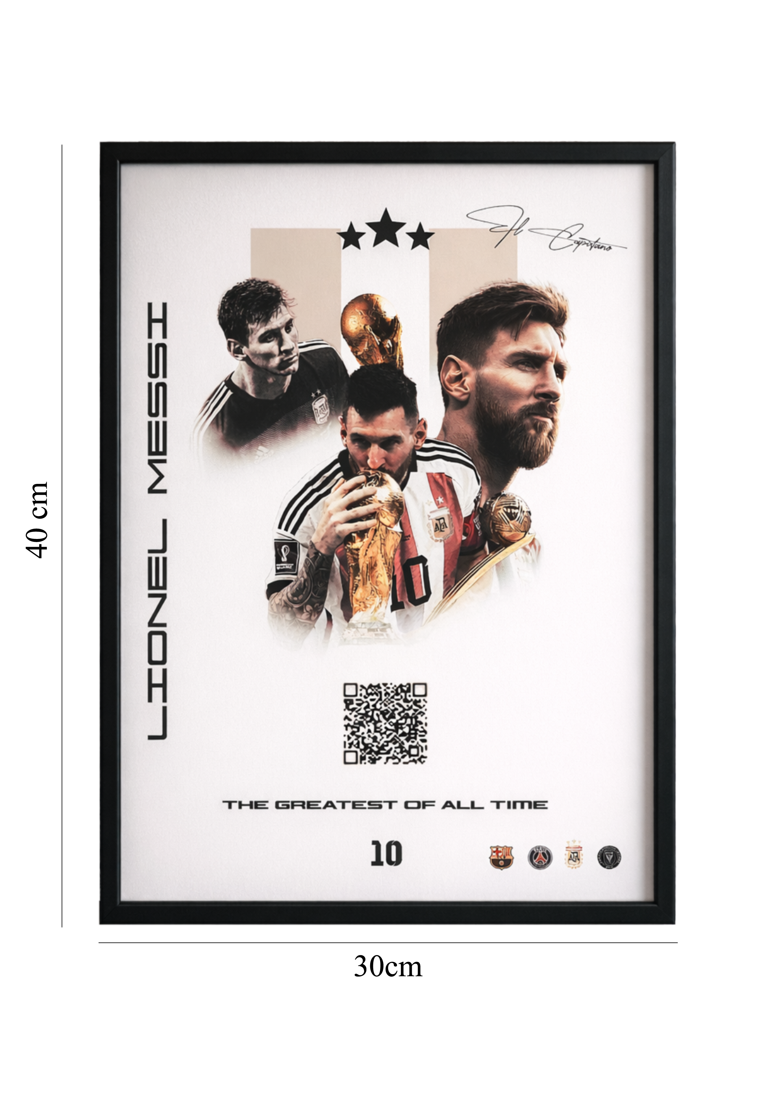 Lionel Messi – Tablou cu Cod QR