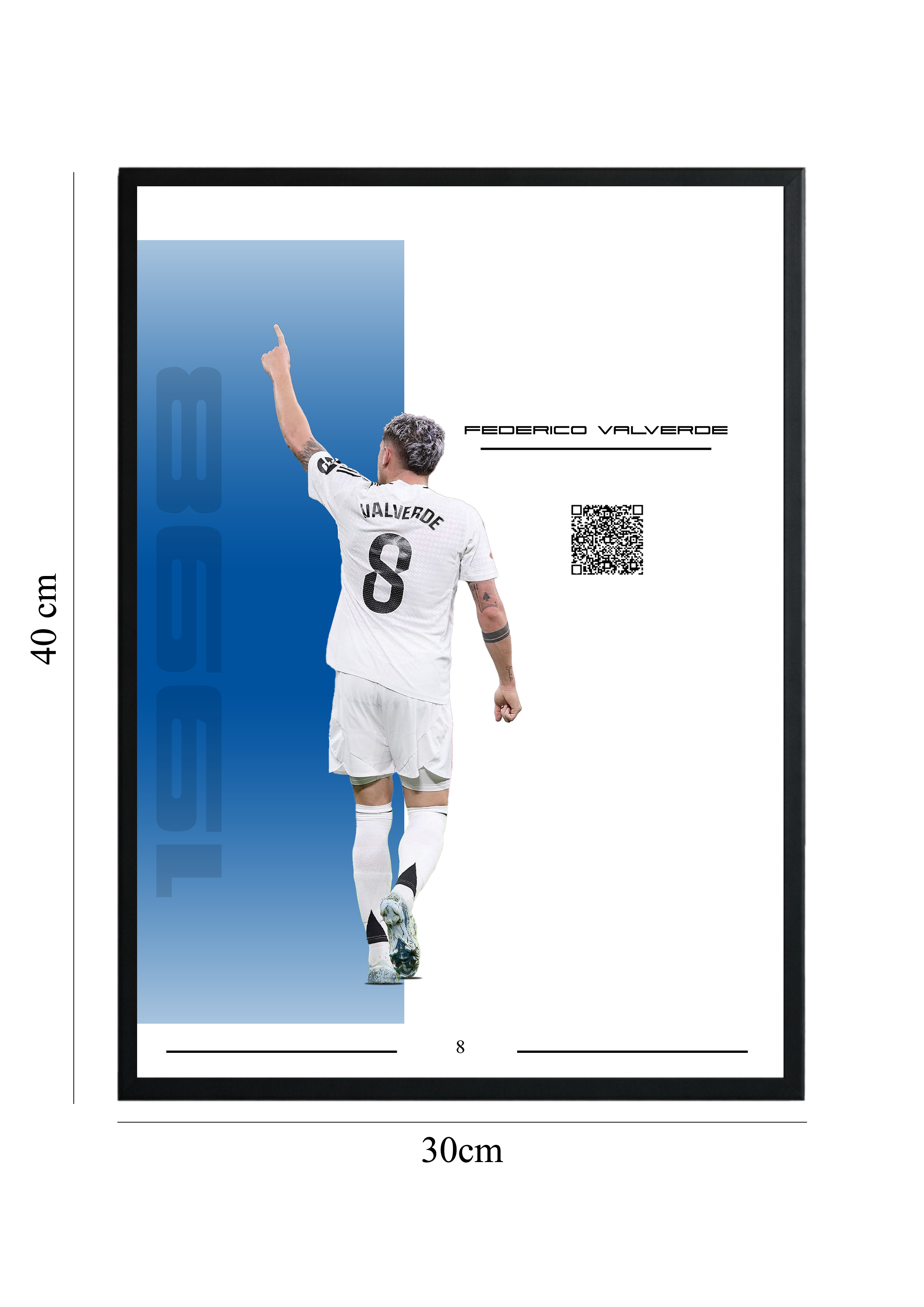 Federico Valverde - Tablou cu Cod QR