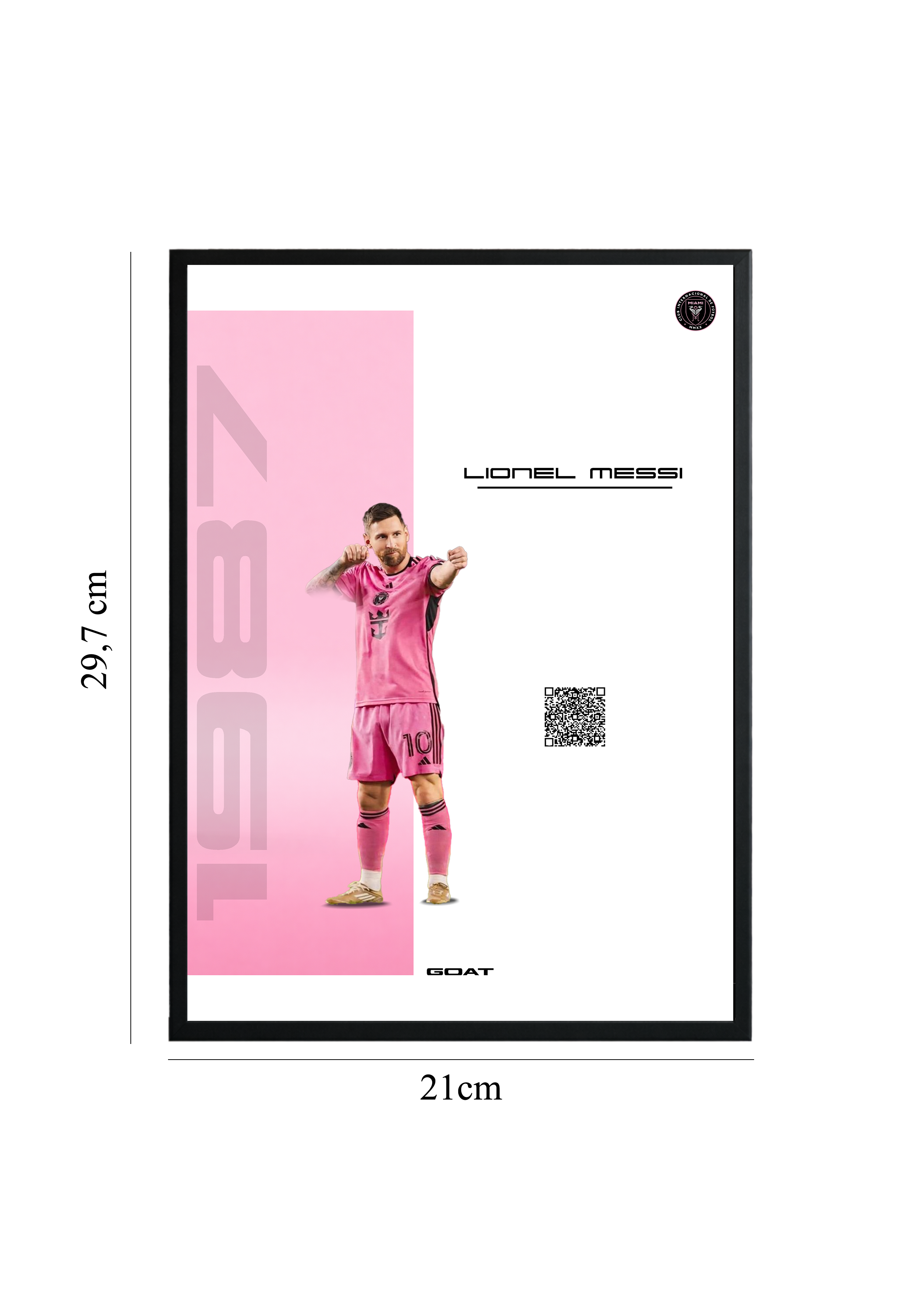 Lionel Messi - Miami Era | Tablou cu Cod QR