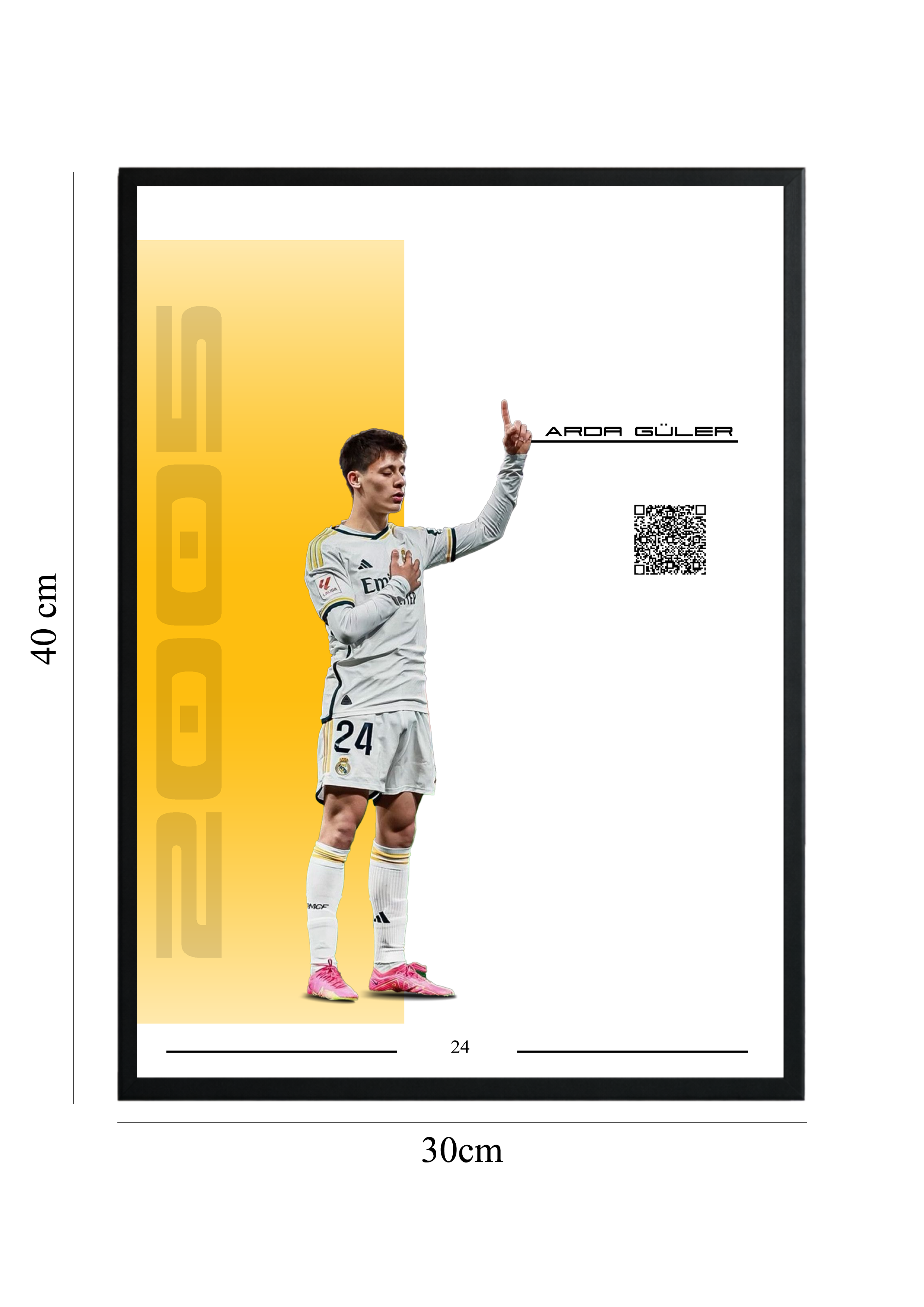Arda Güler - Tablou cu Cod QR