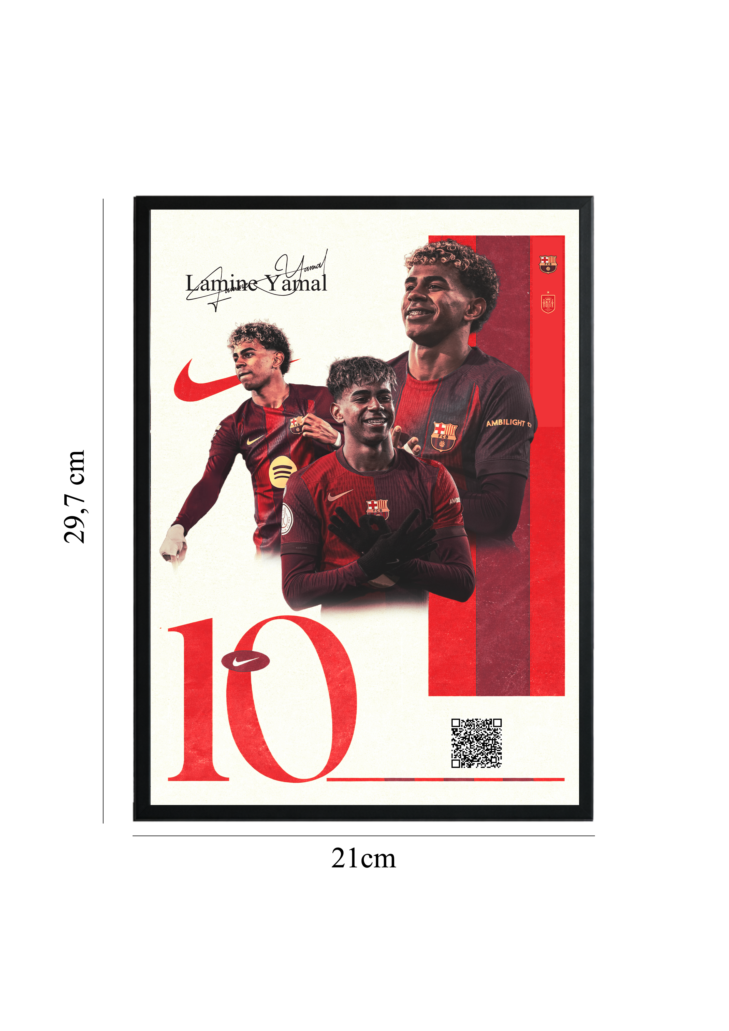 Lamine Yamal – Tablou cu Cod QR