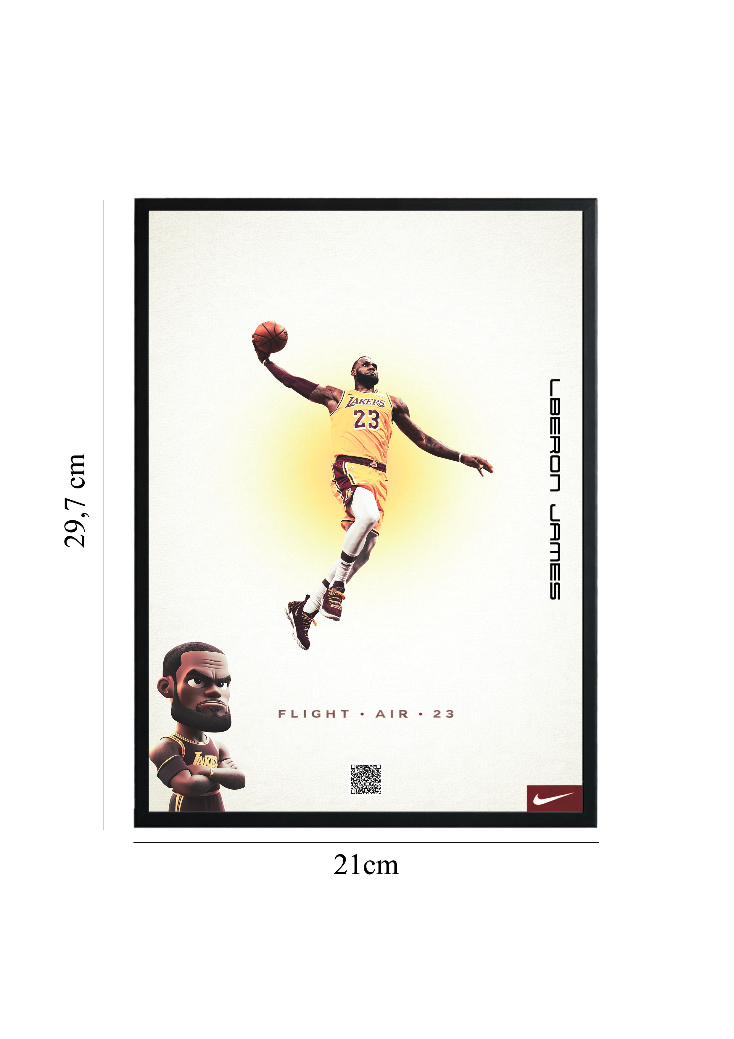 LeBron James - Tablou cu Cod QR