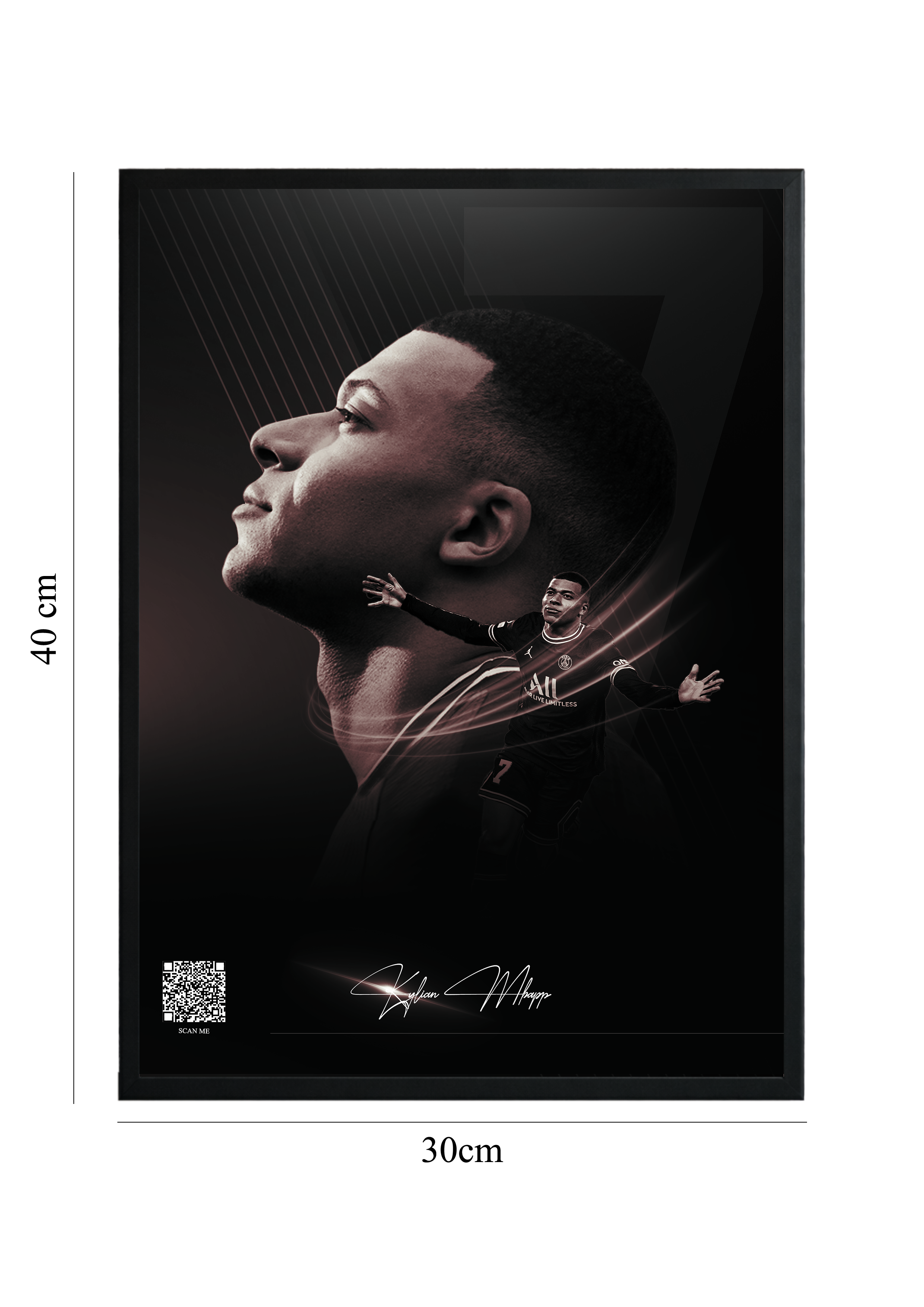 Kylian Mbappé – Tablou cu Cod QR